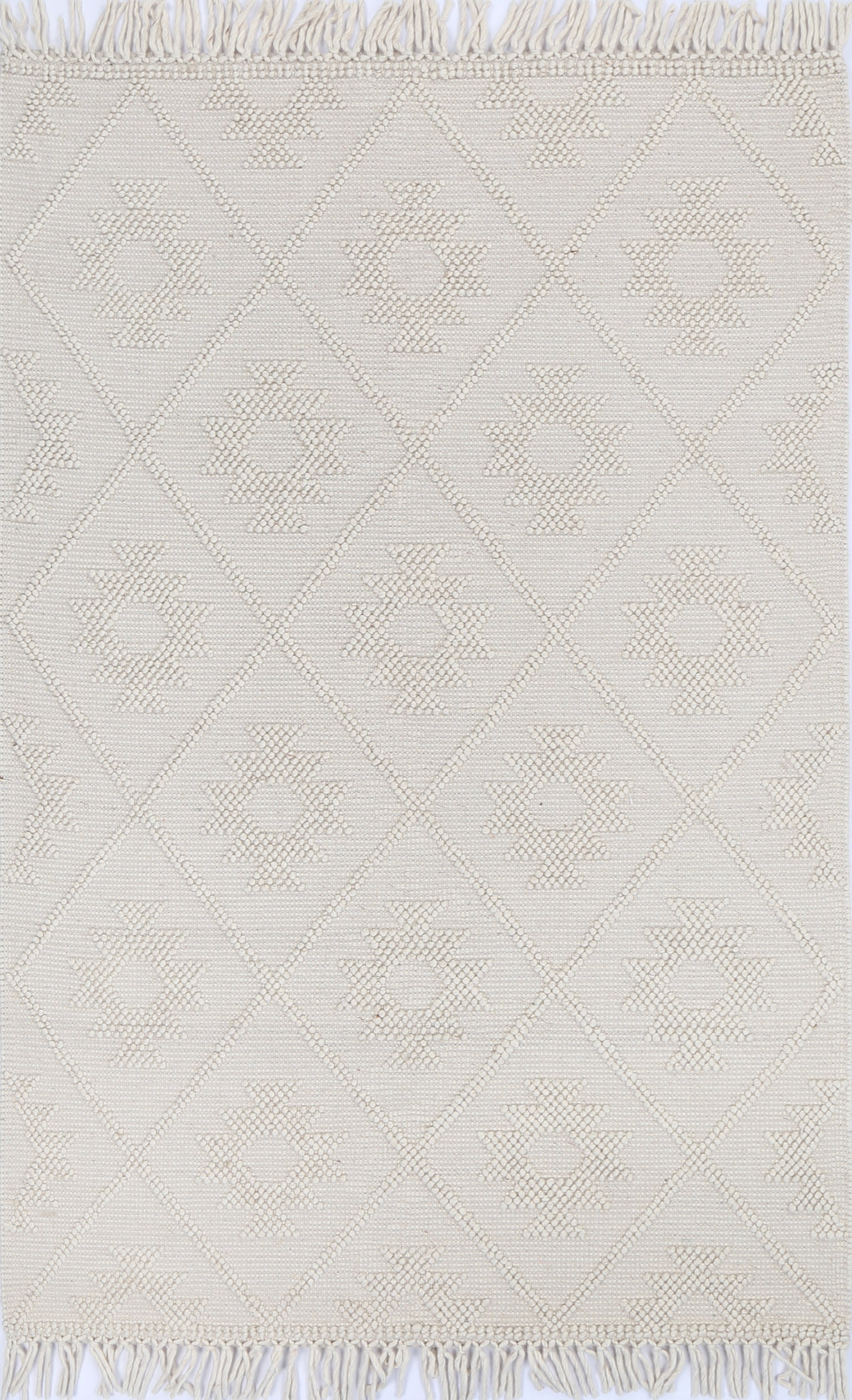 Diego Tribal Beige Wool Rug - DIEG02.