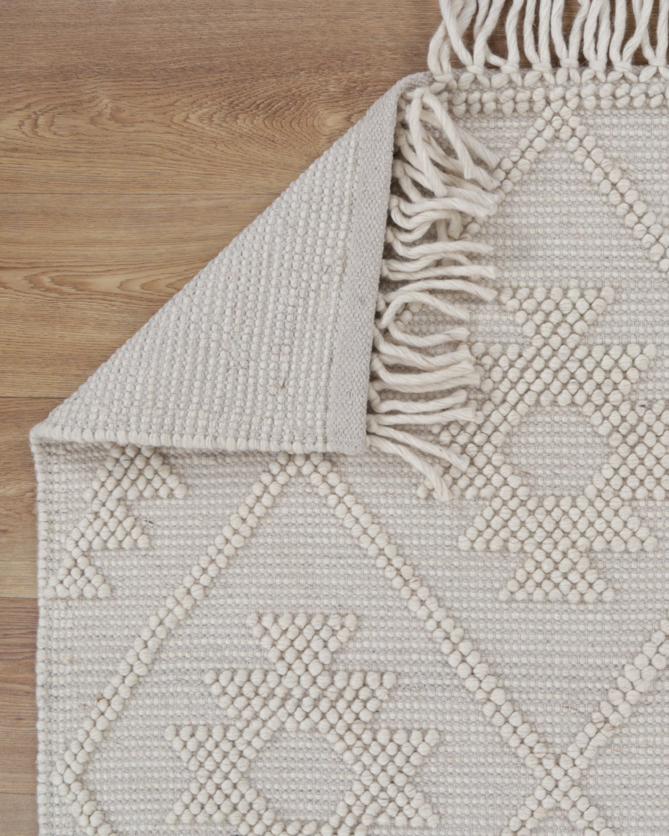 Diego Tribal Beige Wool Rug - DIEG02 - Beige tribal rug from Vogue Rugs Australia
