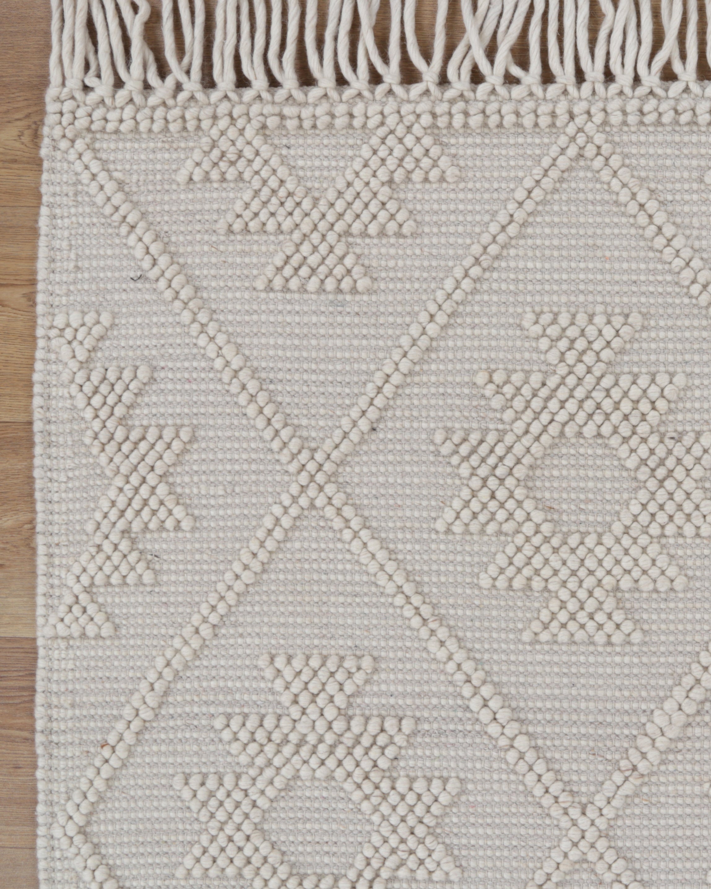 Diego Tribal Beige Wool Rug - DIEG02 - Beige tribal rug from Vogue Rugs Australia