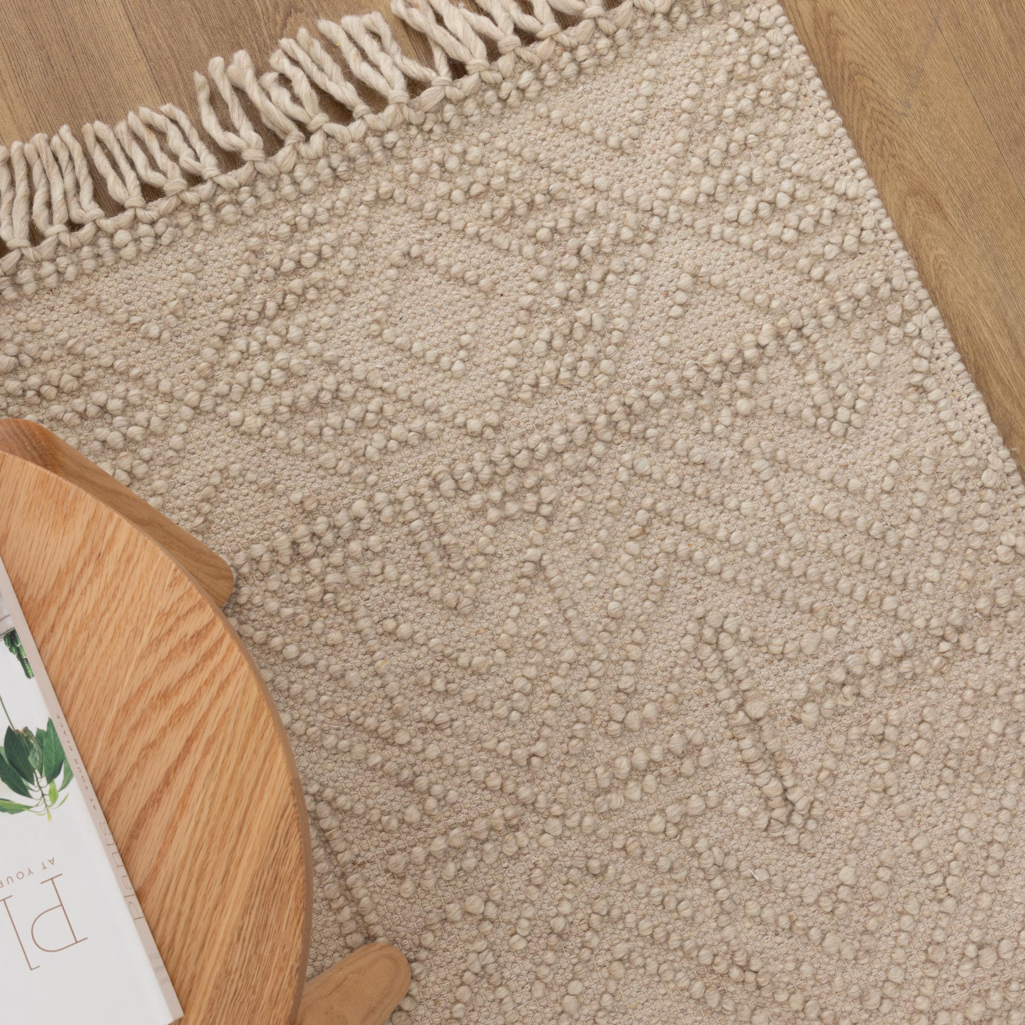 Diego Tribal Brown Wool Rug - DIEG02.