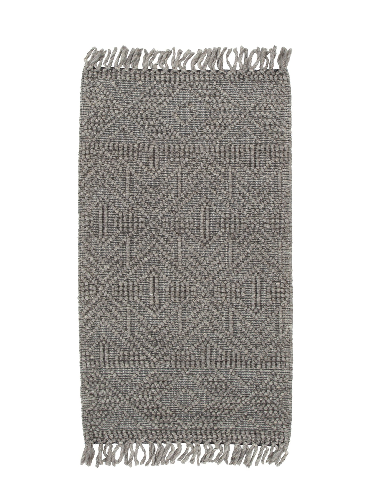 Diego Tribal Grey Multi Wool Rug - DIEG02 - Grey tribal rug from Vogue Rugs Australia