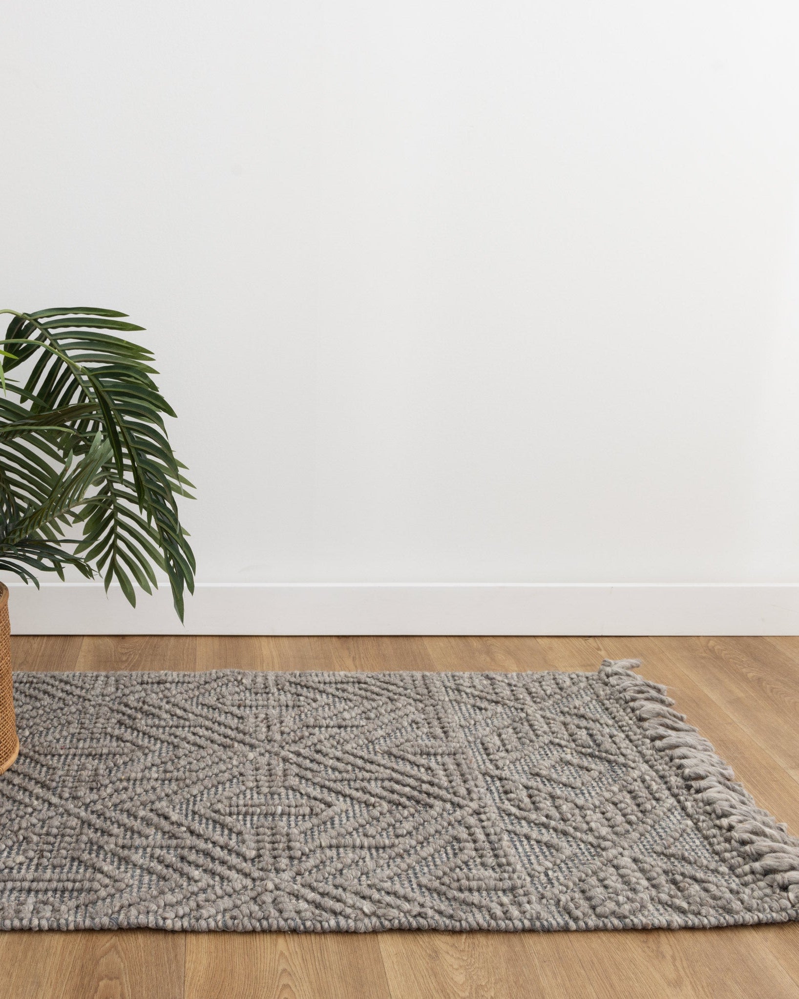 Diego Tribal Grey Multi Wool Rug - DIEG02 - Grey tribal rug from Vogue Rugs Australia