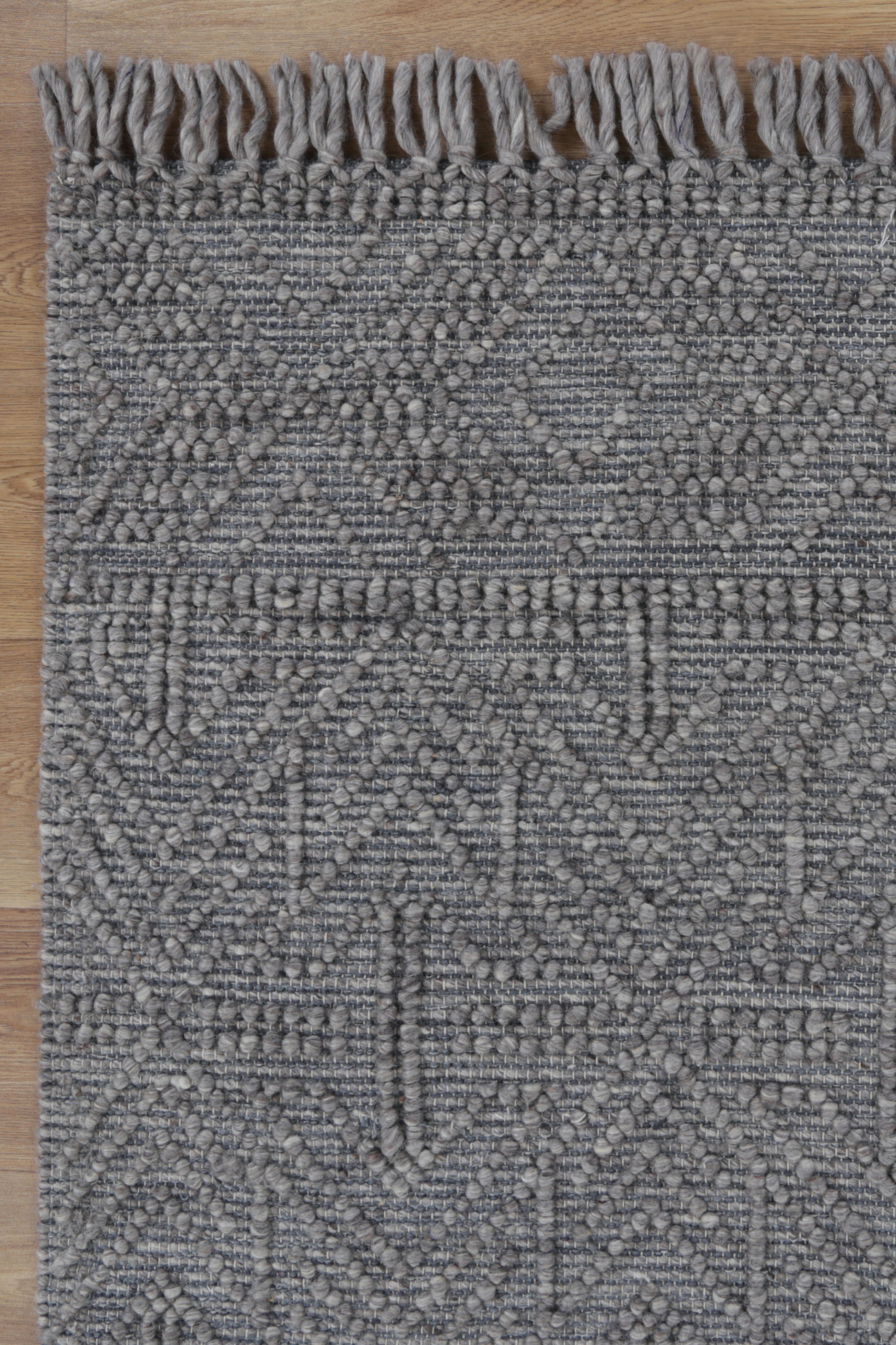 Diego Tribal Grey Multi Wool Rug - DIEG02.
