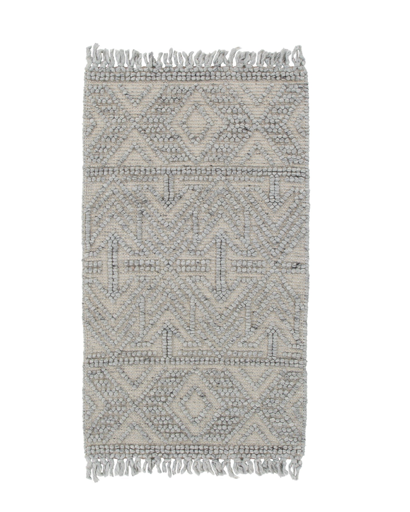 Diego Tribal Grey Wool Rug - DIEG02 - Grey tribal rug from Vogue Rugs Australia