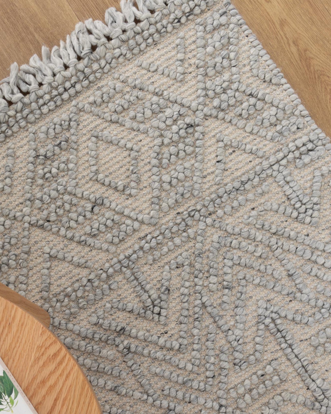 Diego Tribal Grey Wool Rug - DIEG02 - Grey tribal rug from Vogue Rugs Australia