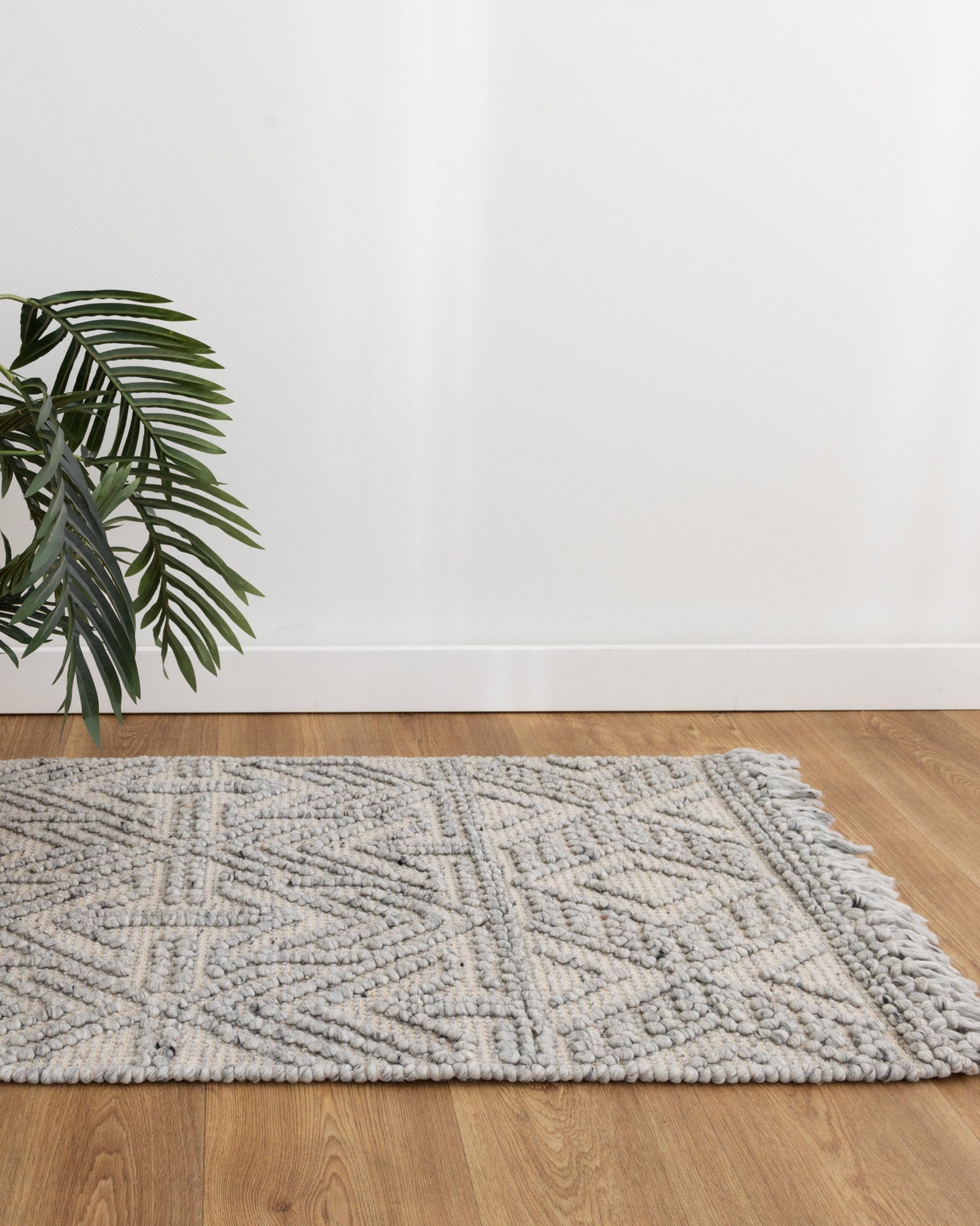 Diego Tribal Grey Wool Rug - DIEG02 - Grey tribal rug from Vogue Rugs Australia