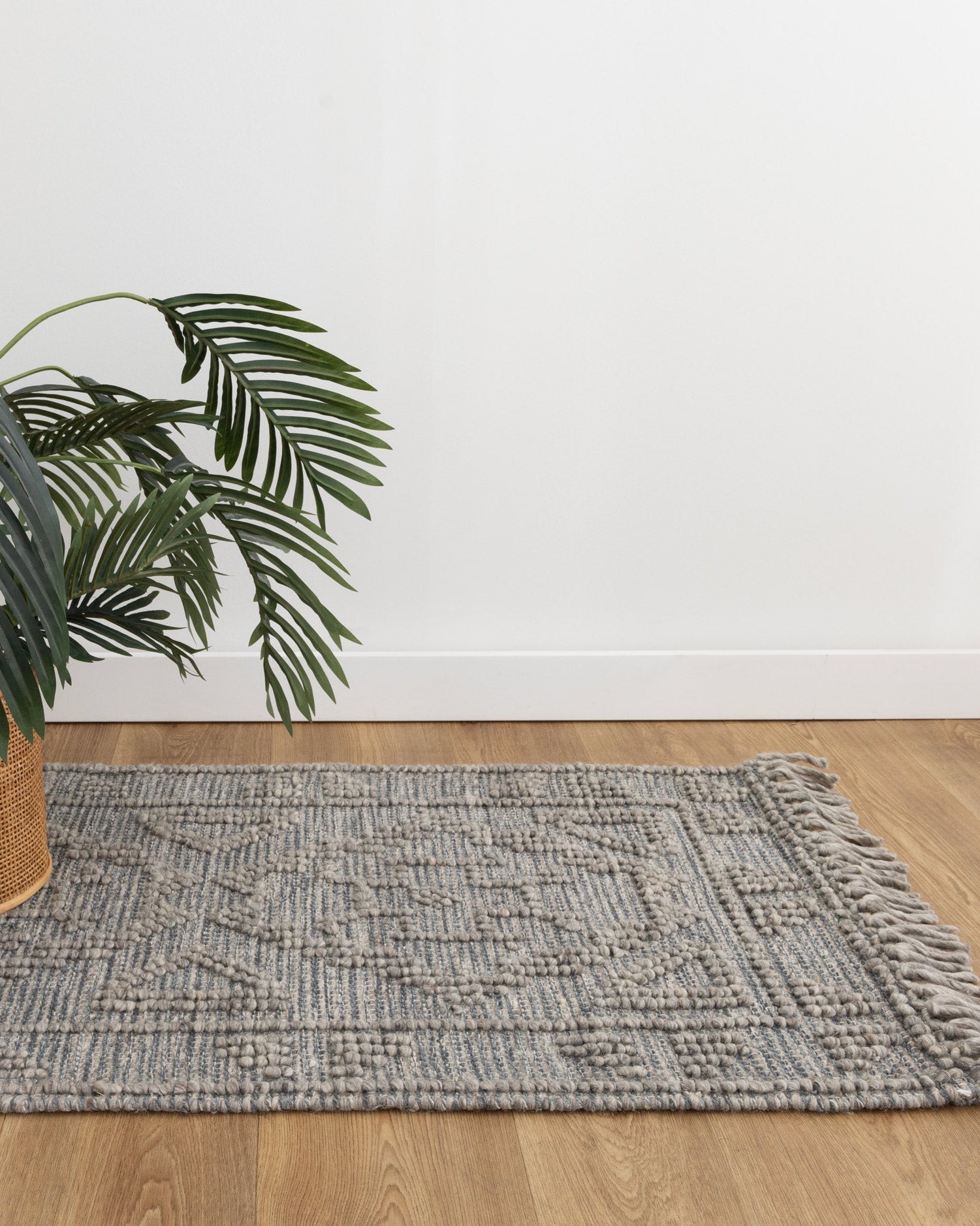 Diego Ornamental Grey Multi Wool Rug - DIEG03 - Grey area rug rug from Vogue Rugs Australia
