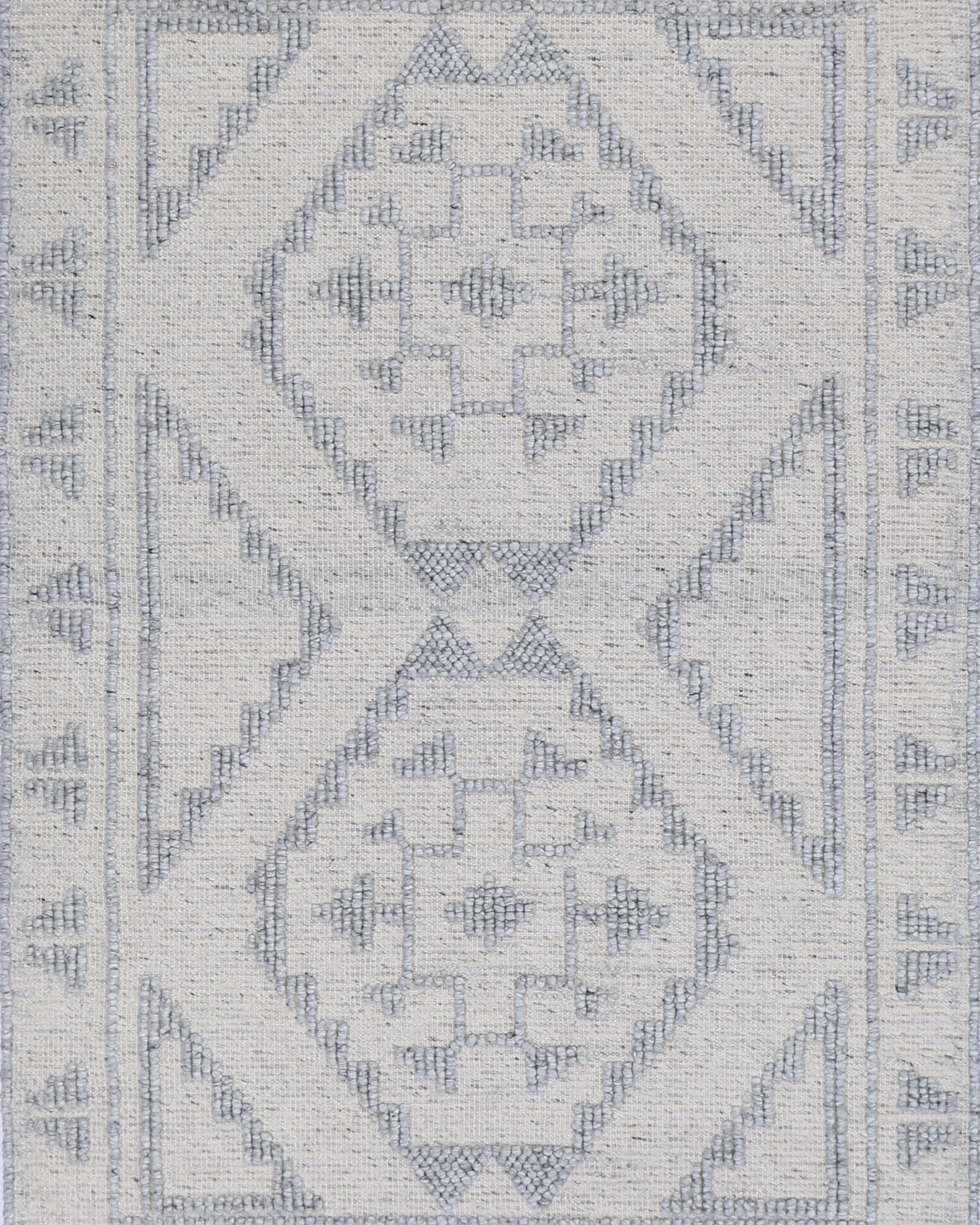 Diego Ornamental Grey Wool Rug - DIEG03 - Grey area rug rug from Vogue Rugs Australia