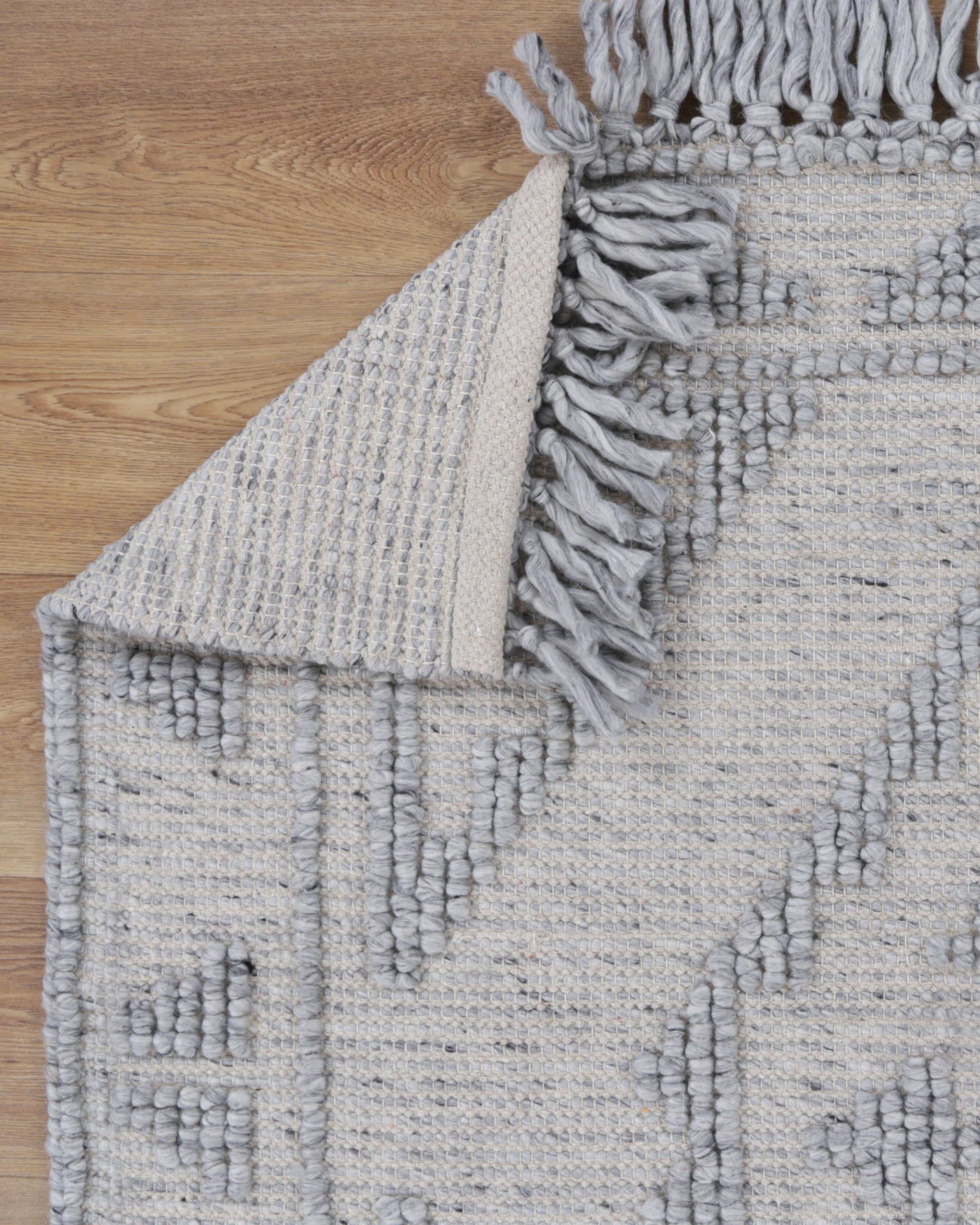 Diego Ornamental Grey Wool Rug - DIEG03 - Grey area rug rug from Vogue Rugs Australia