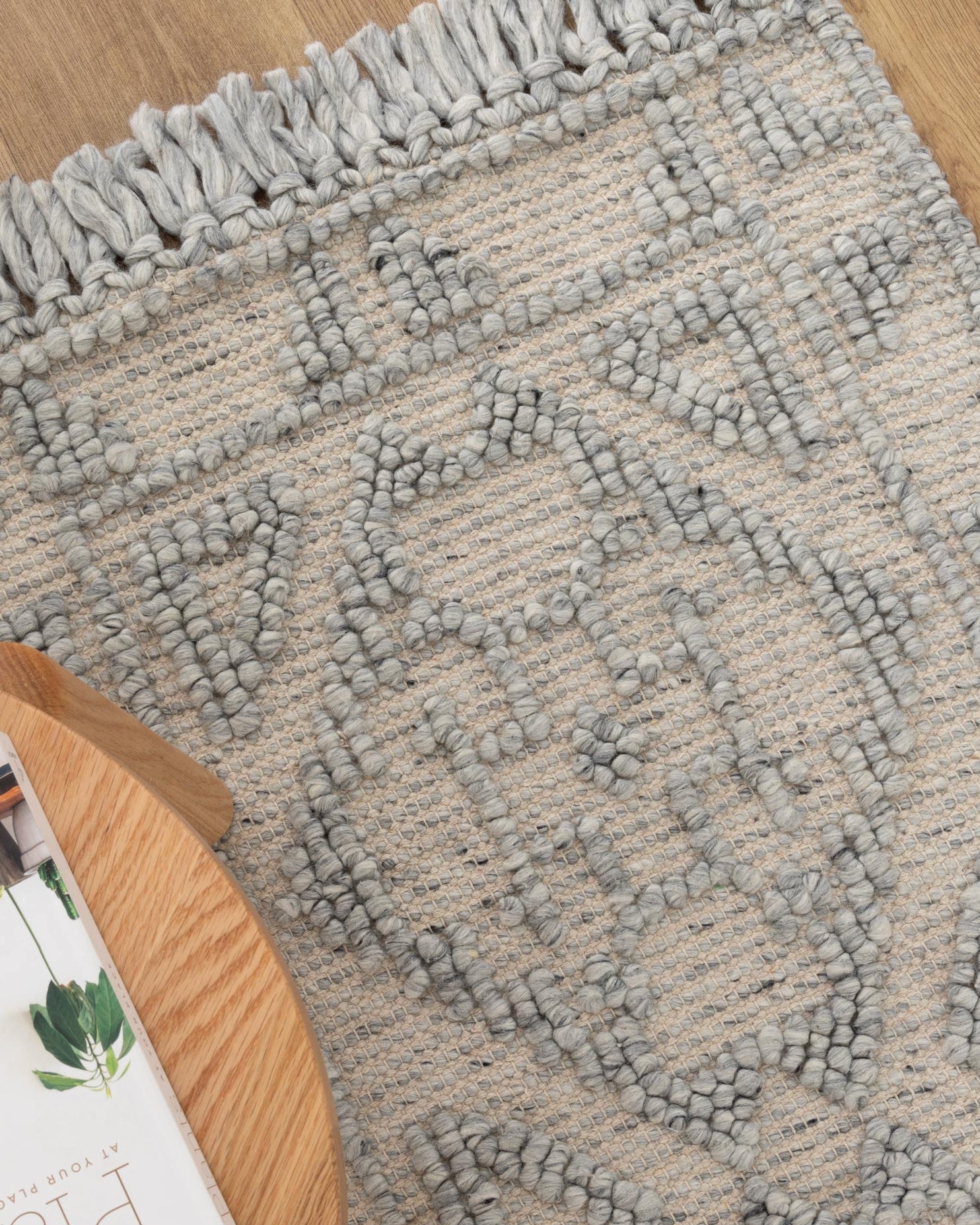 Diego Ornamental Grey Wool Rug - DIEG03 - Grey area rug rug from Vogue Rugs Australia