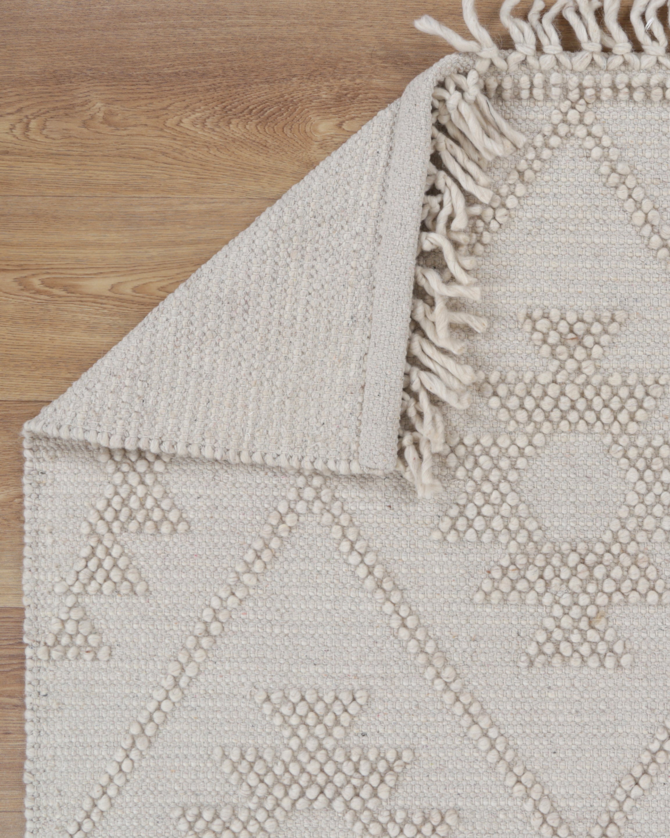 Diego Geometric Beige Wool Rug - DIEG04 - Beige area rug rug from Vogue Rugs Australia