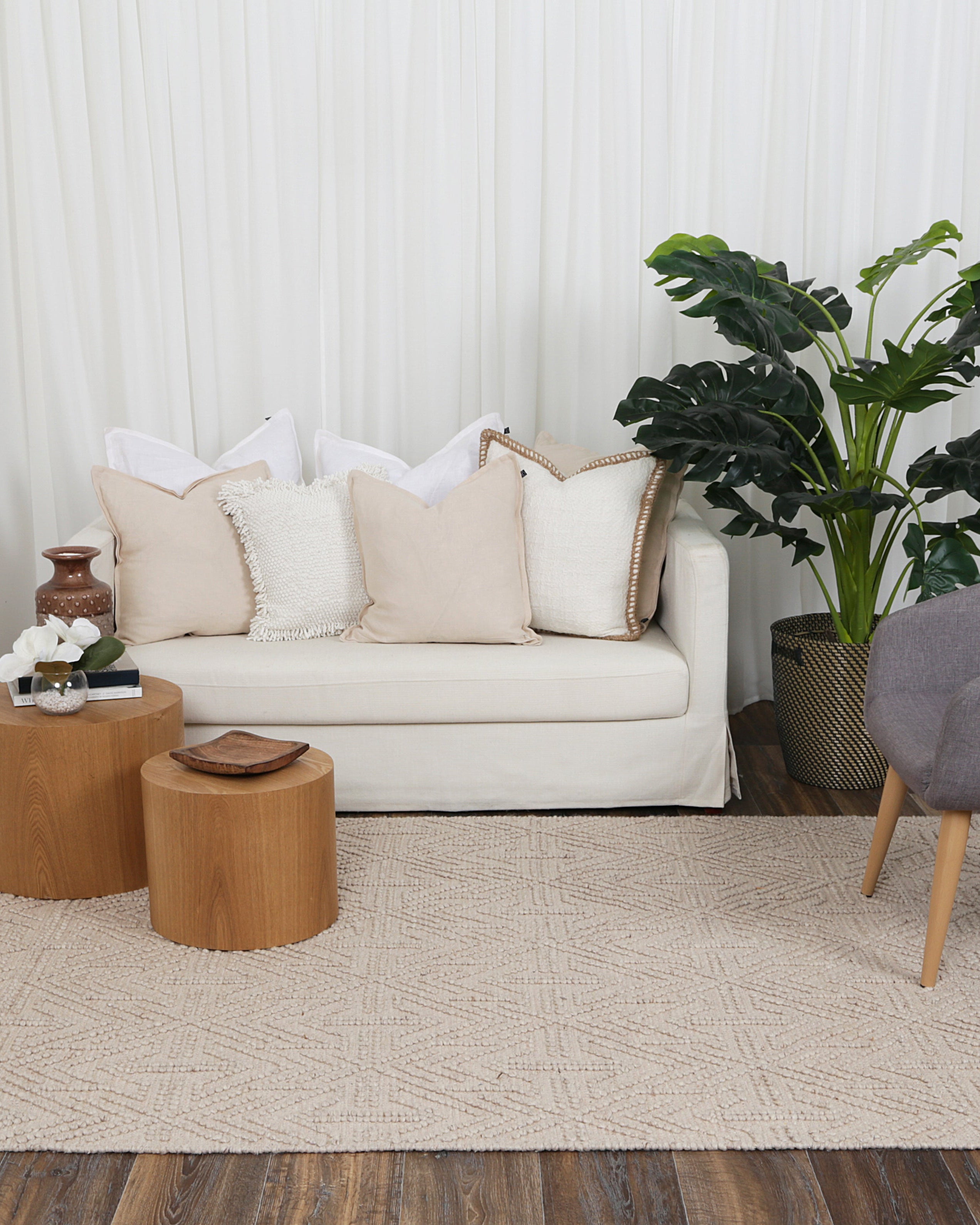 Diego Geometric Brown Wool Rug - DIEG04 - Brown area rug rug from Vogue Rugs Australia