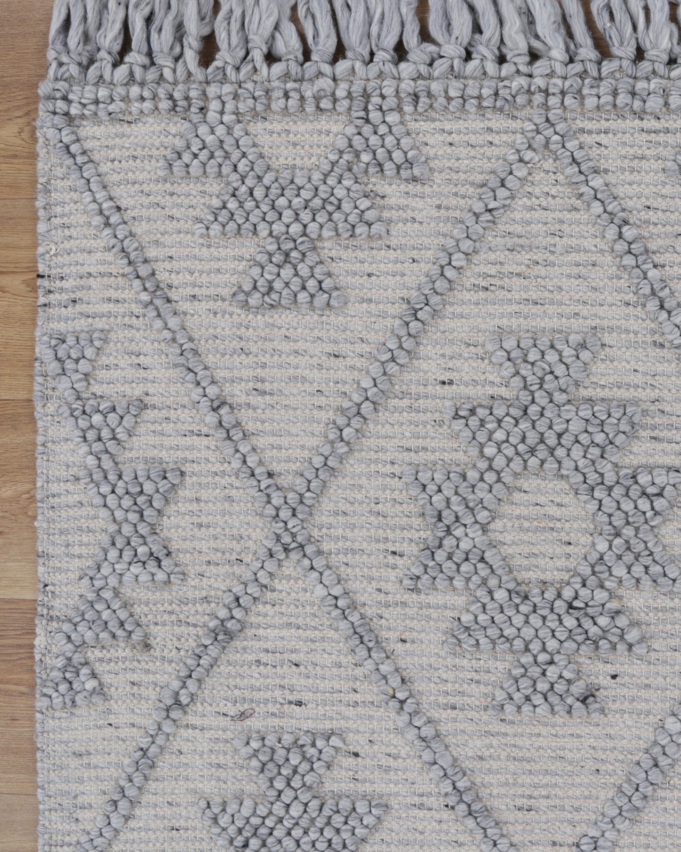 Diego Geometric Grey Wool Rug - DIEG04 - Grey area rug rug from Vogue Rugs Australia