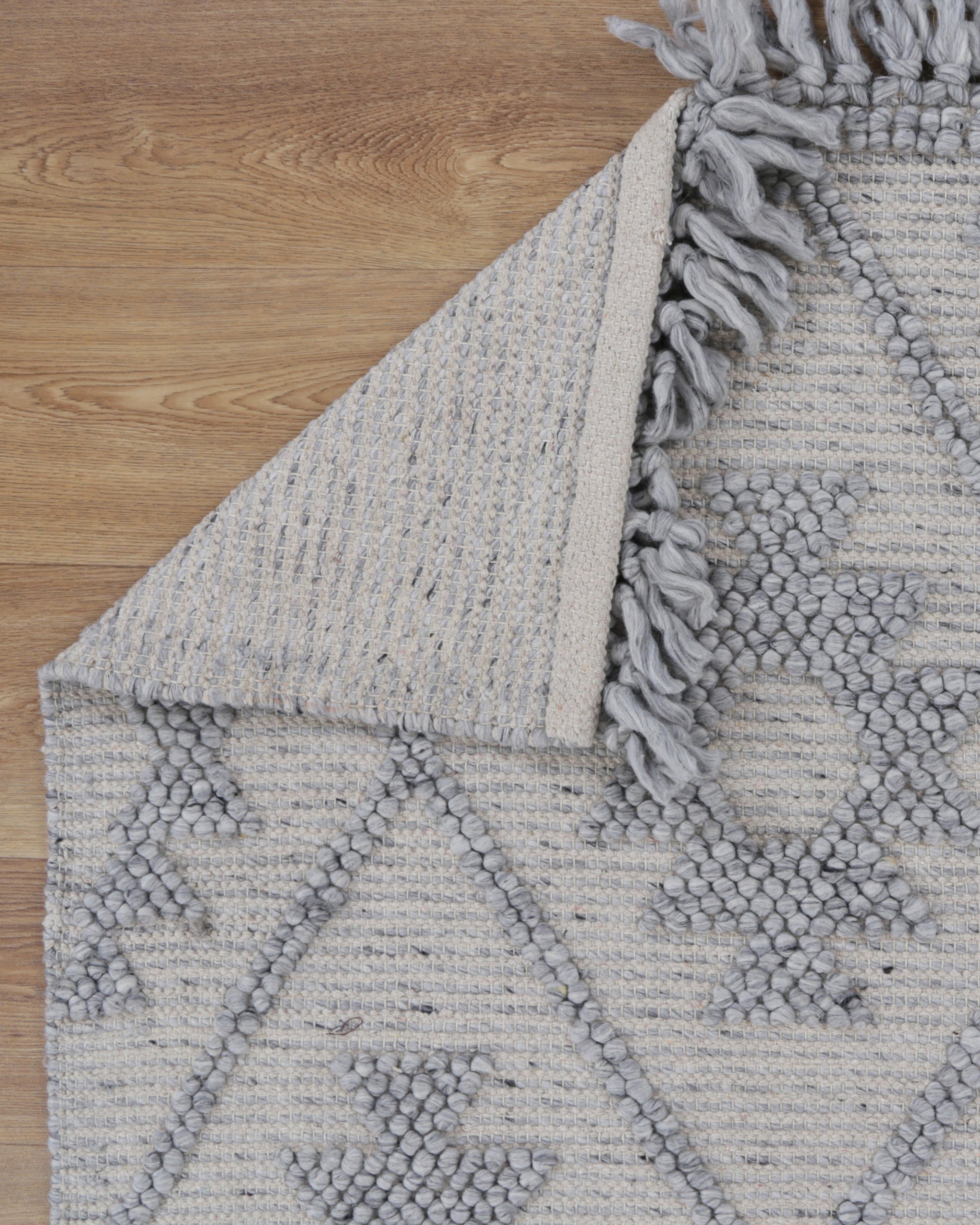 Diego Geometric Grey Wool Rug - DIEG04 - Grey area rug rug from Vogue Rugs Australia