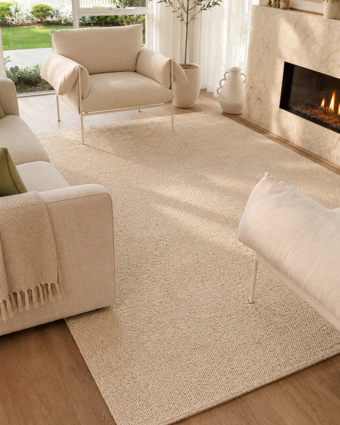 Drift Pebble Beige - Beige modern rug from Vogue Rugs Australia