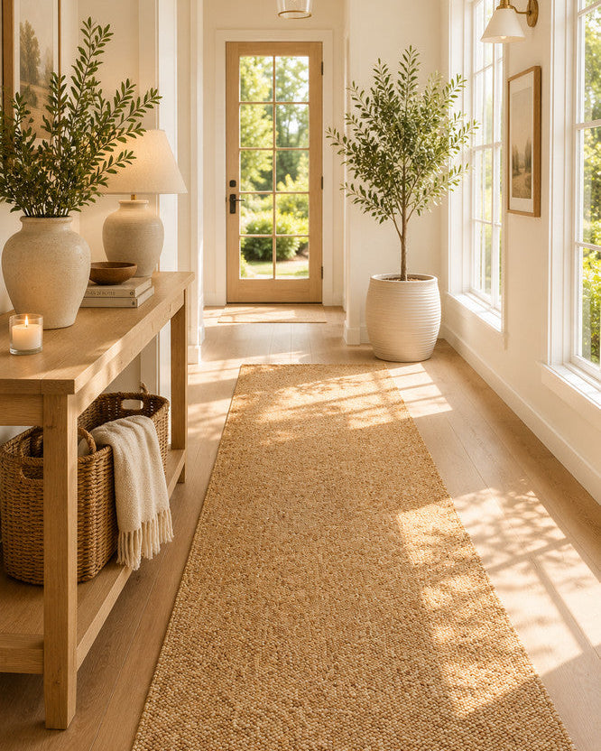 Drift Pebble Sisal Runner - Beige modern rug from Vogue Rugs Australia