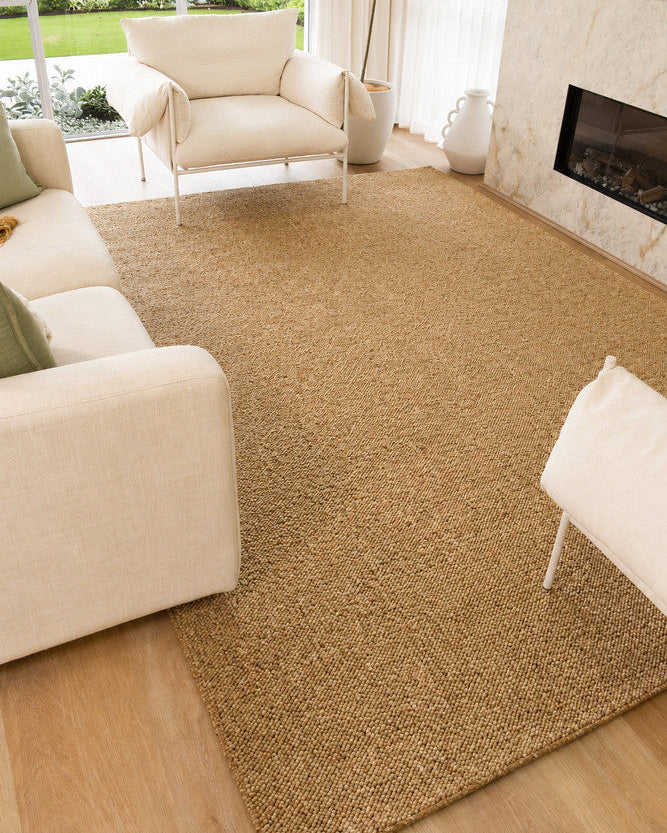 Drift Pebble Sisal - Beige modern rug from Vogue Rugs Australia