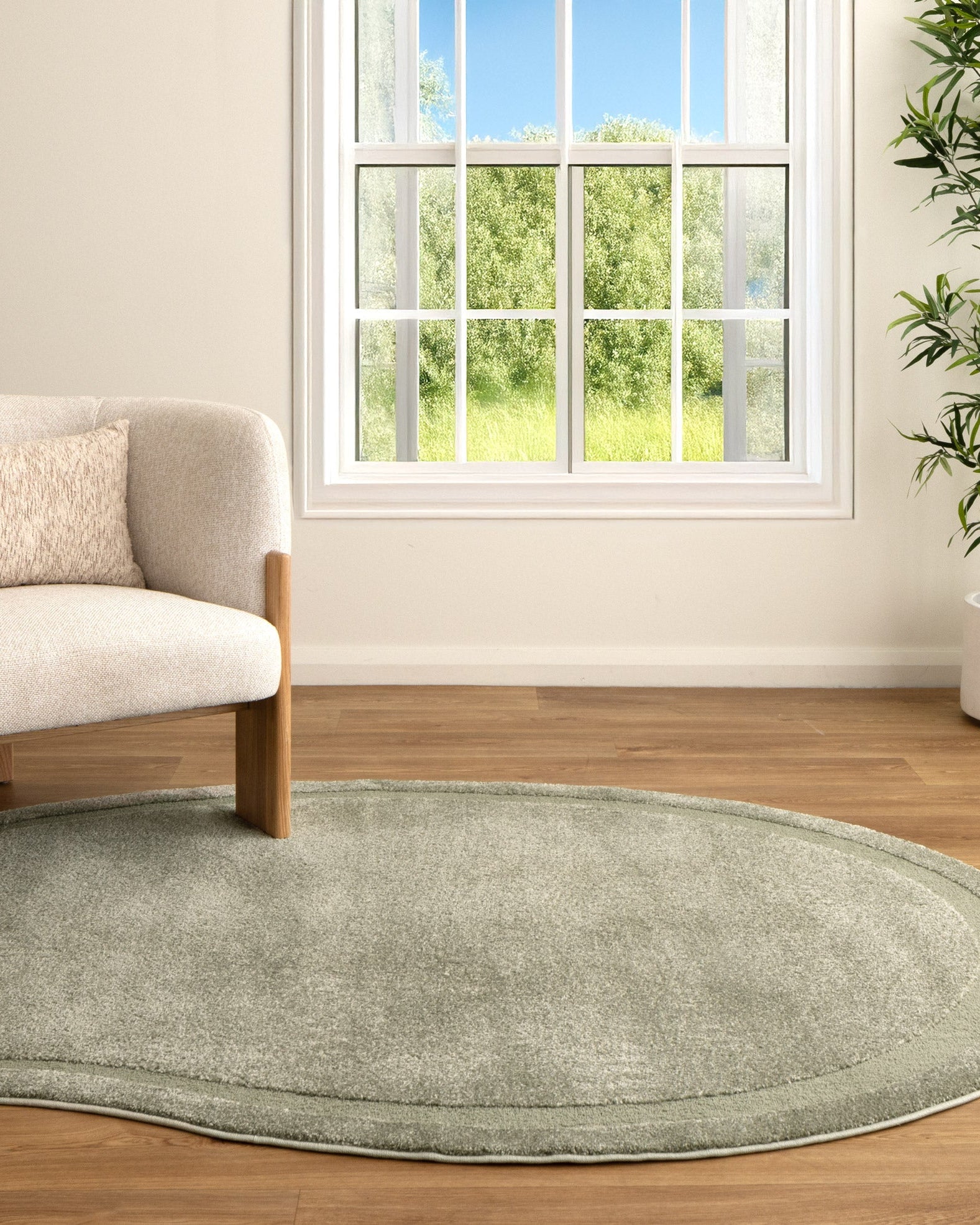 Nessa Green Jellybean Rug (N900) - Green area rug rug from Vogue Rugs Australia