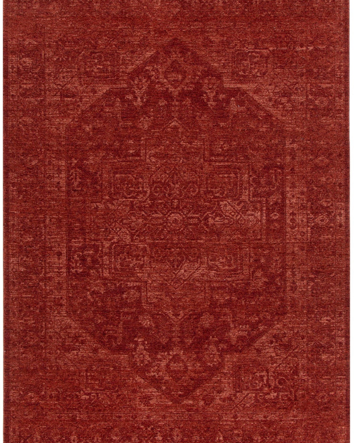 Heritage Distressed Medallion Rust Rug - H101 - Rust area rug rug from Vogue Rugs Australia