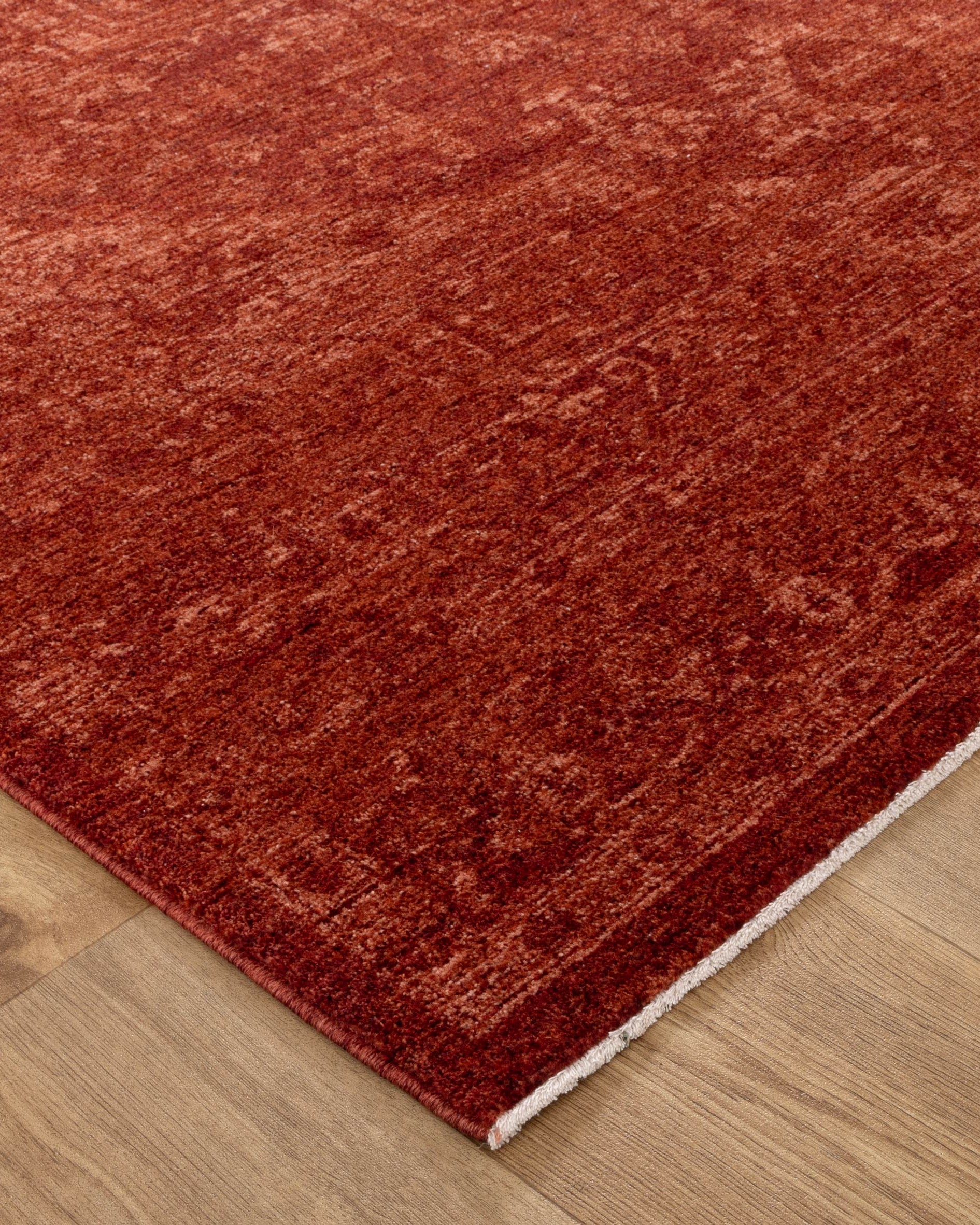 Heritage Distressed Medallion Rust Rug - H101 - Rust area rug rug from Vogue Rugs Australia
