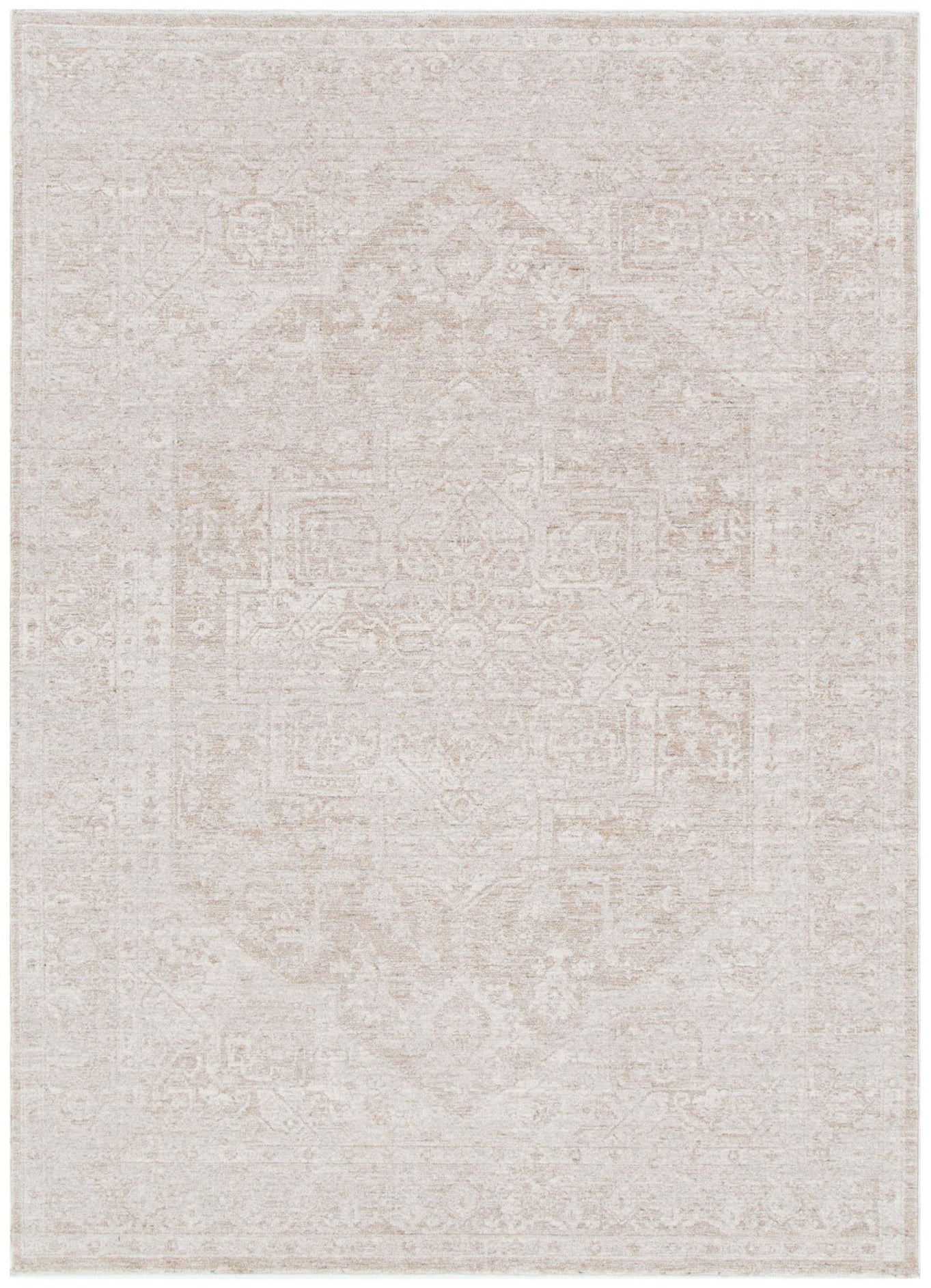 Heritage Distressed Medallion Beige Rug - H102 - Beige area rug rug from Vogue Rugs Australia