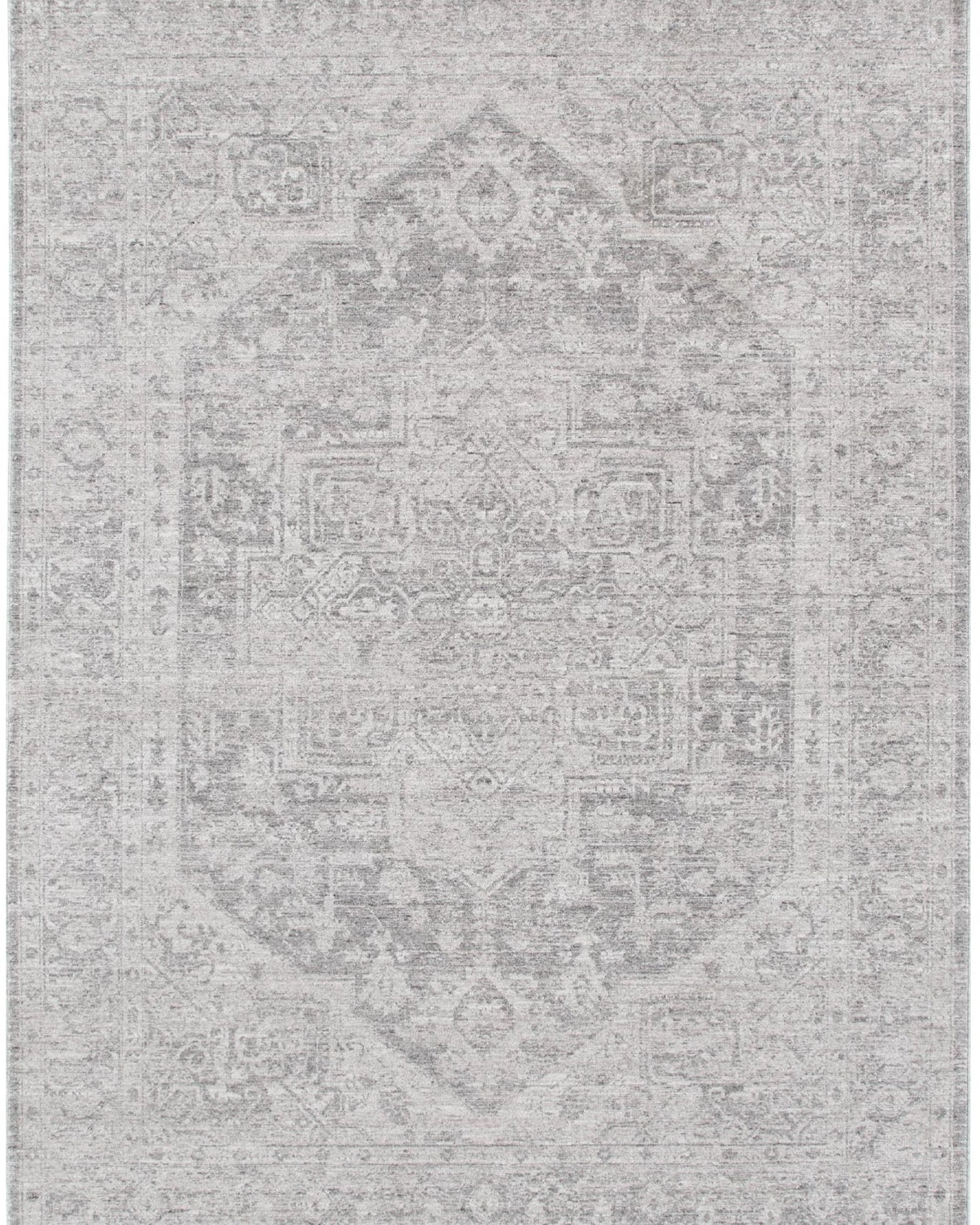 Heritage Distressed Medallion Grey Rug - H103 - Grey area rug rug from Vogue Rugs Australia