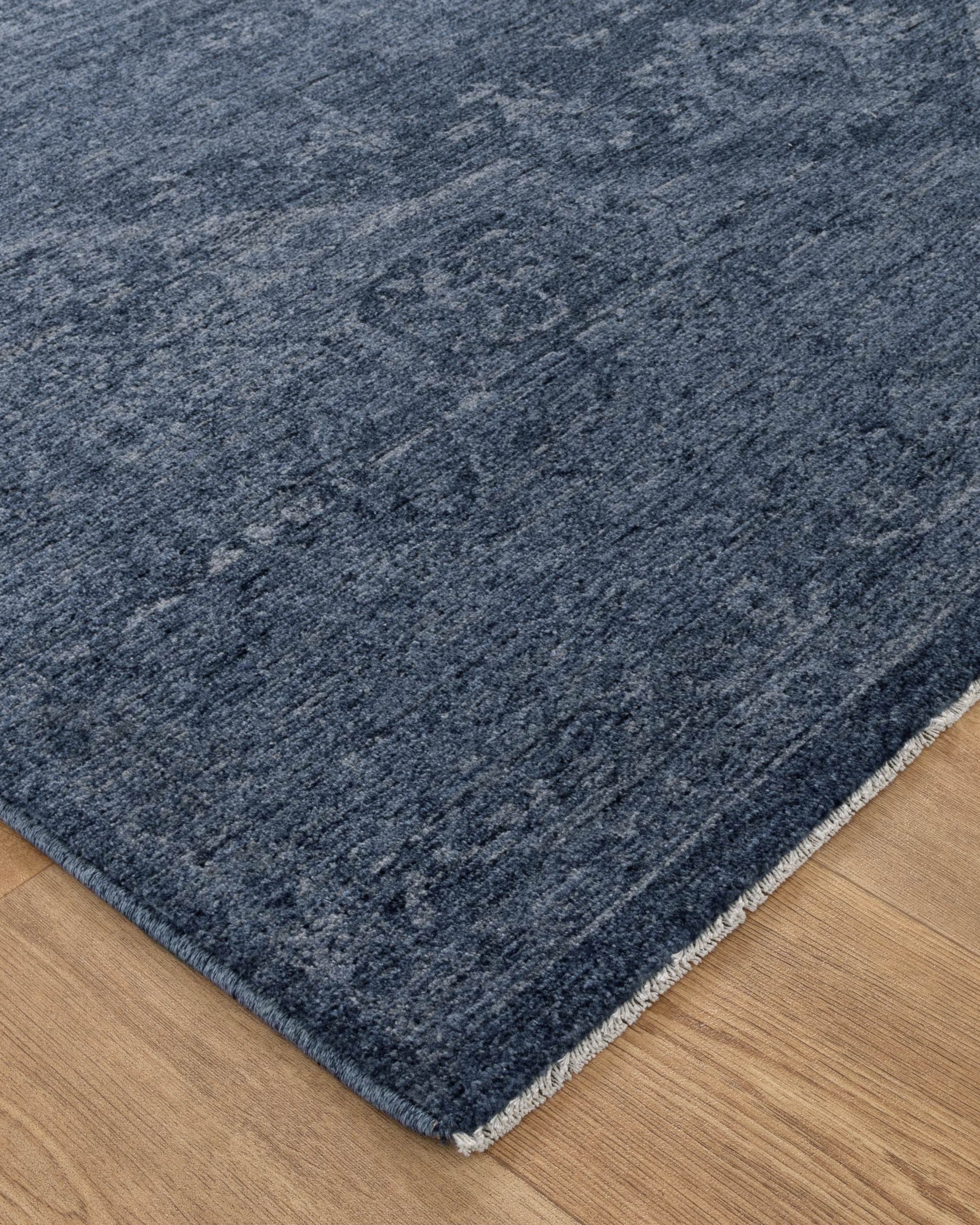 Heritage Distressed Medallion Blue Rug - H104 - Blue area rug rug from Vogue Rugs Australia