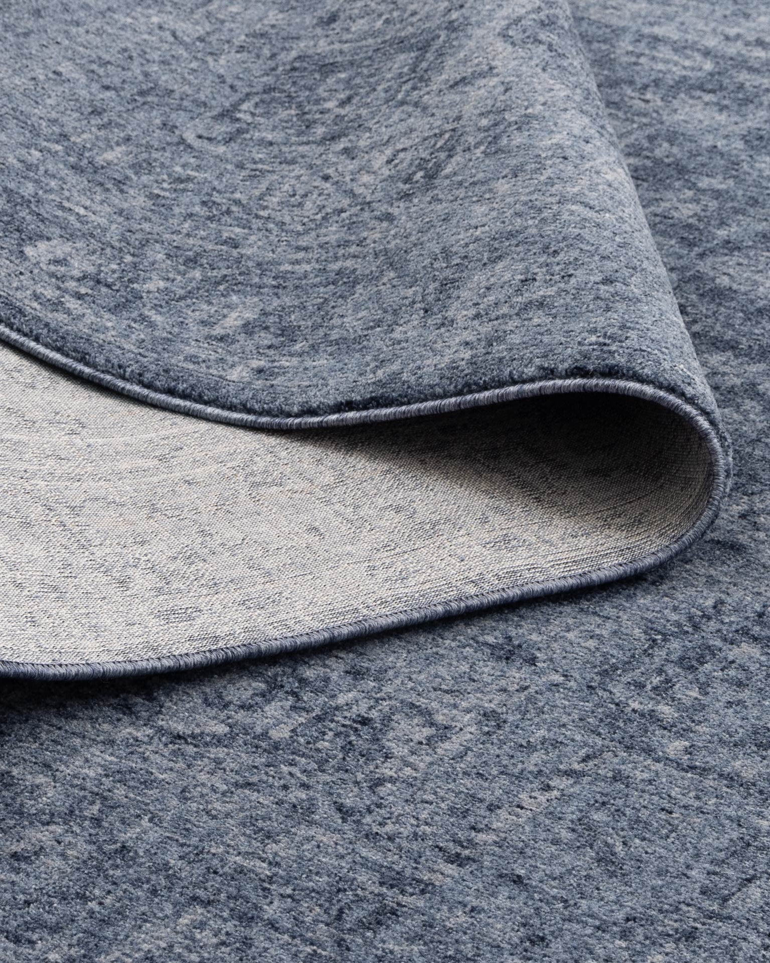 Heritage Distressed Medallion Blue Rug - H104: (Different Tassel) - Blue area rug rug from Vogue Rugs Australia