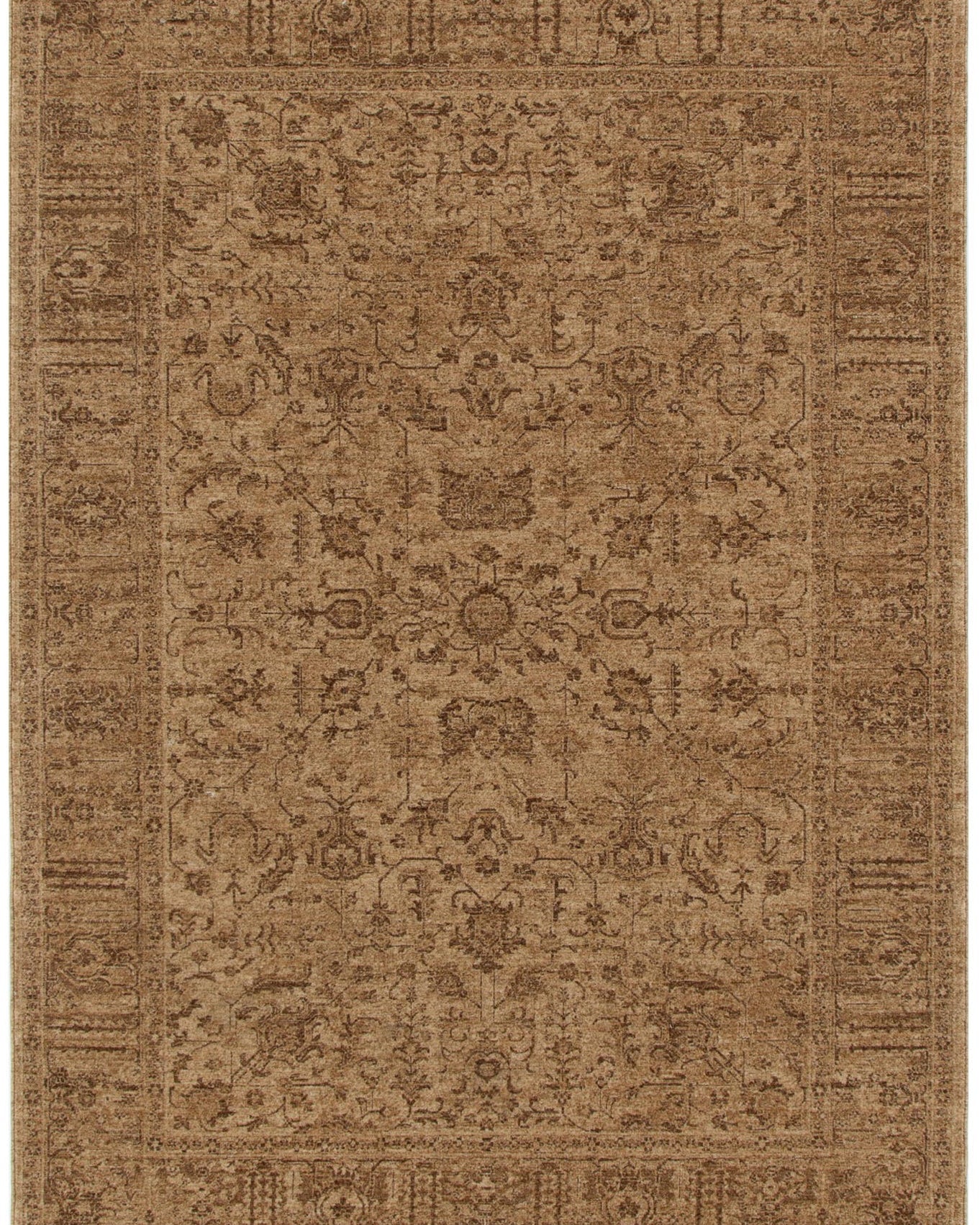 Heritage Distressed Border Mustard Rug - H105 - area rug rug from Vogue Rugs Australia
