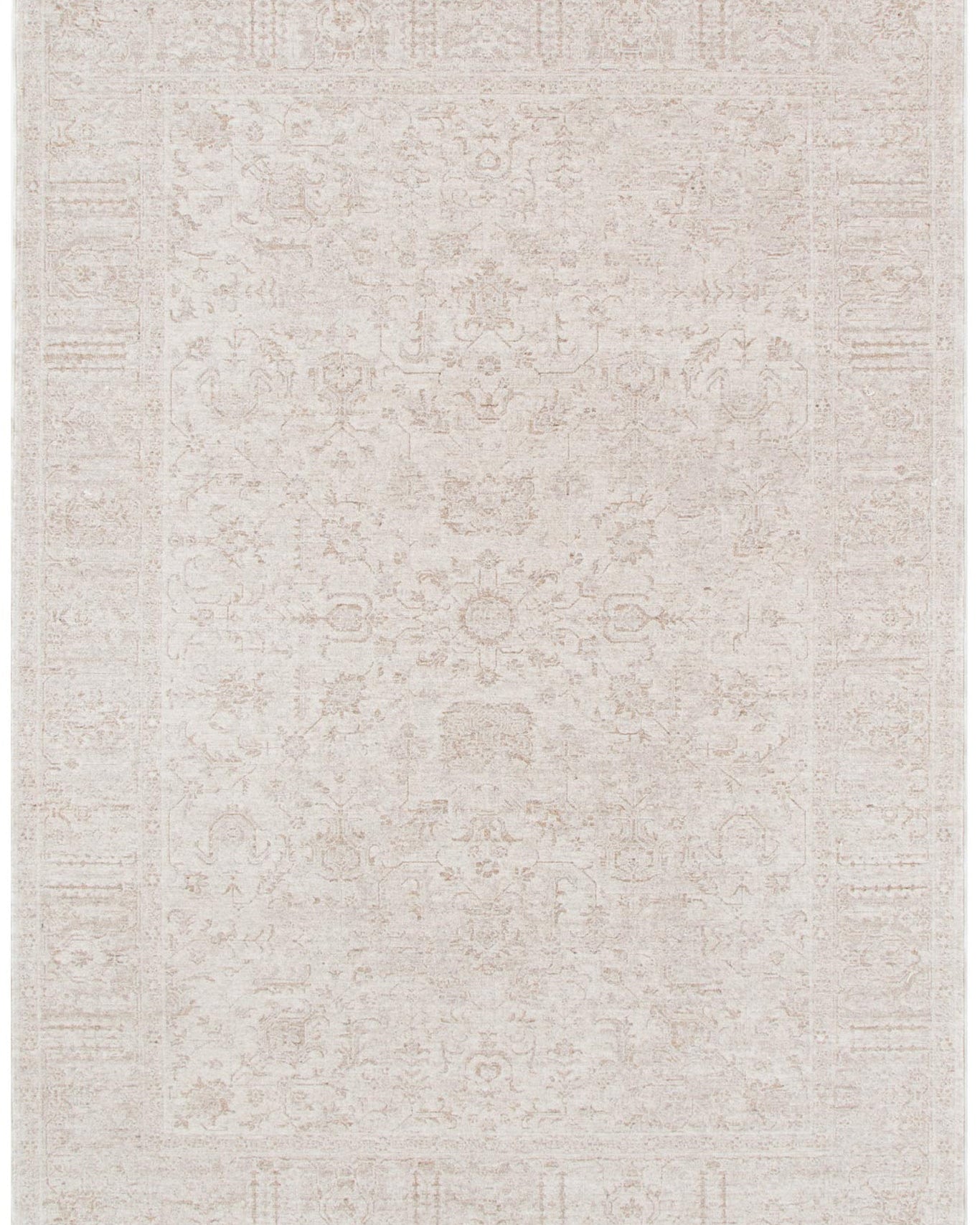 Heritage Distressed Border Beige Rug - H106 - Beige area rug rug from Vogue Rugs Australia