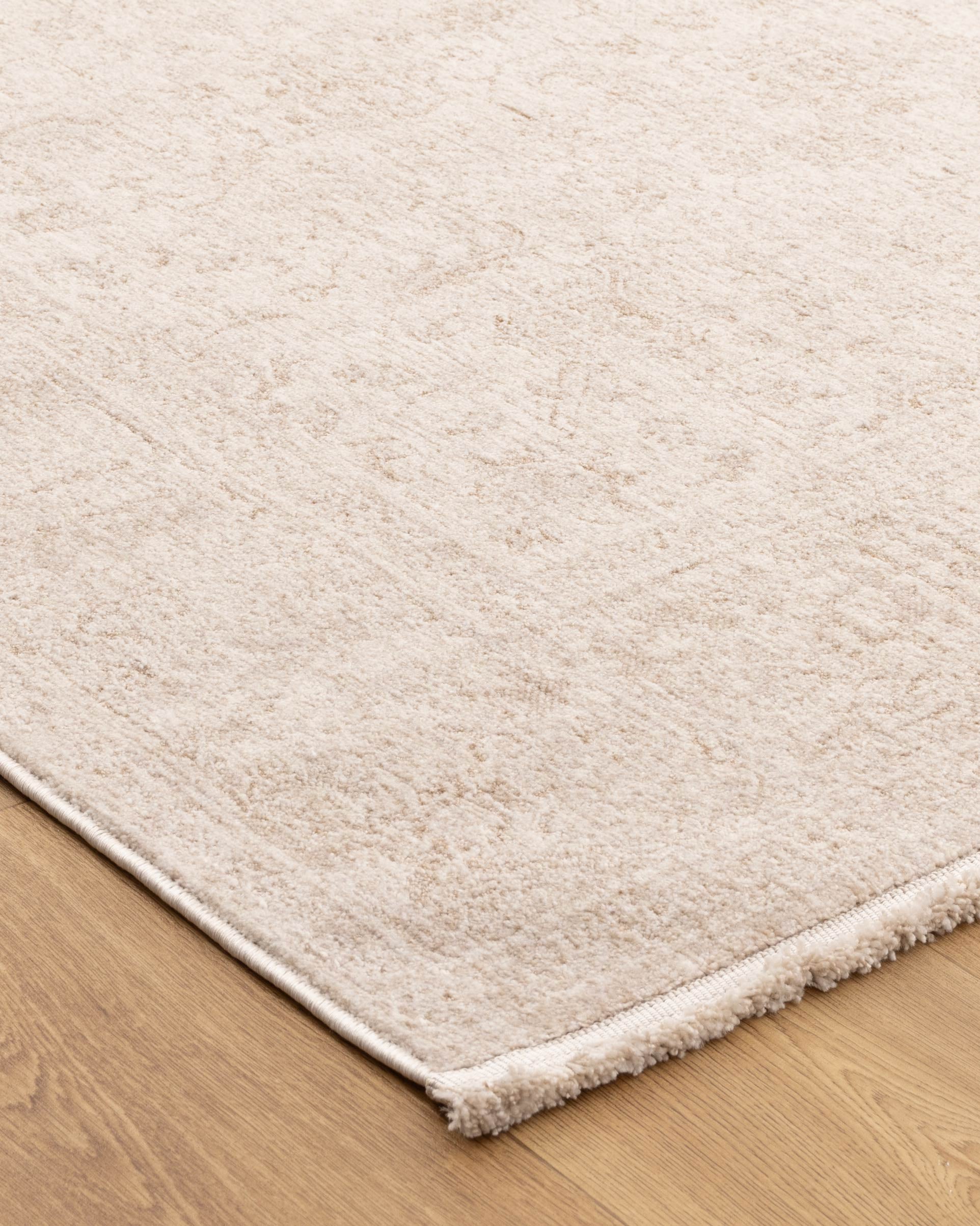 Heritage Distressed Border Beige Rug - H106: (Different Tassel) - Beige area rug rug from Vogue Rugs Australia