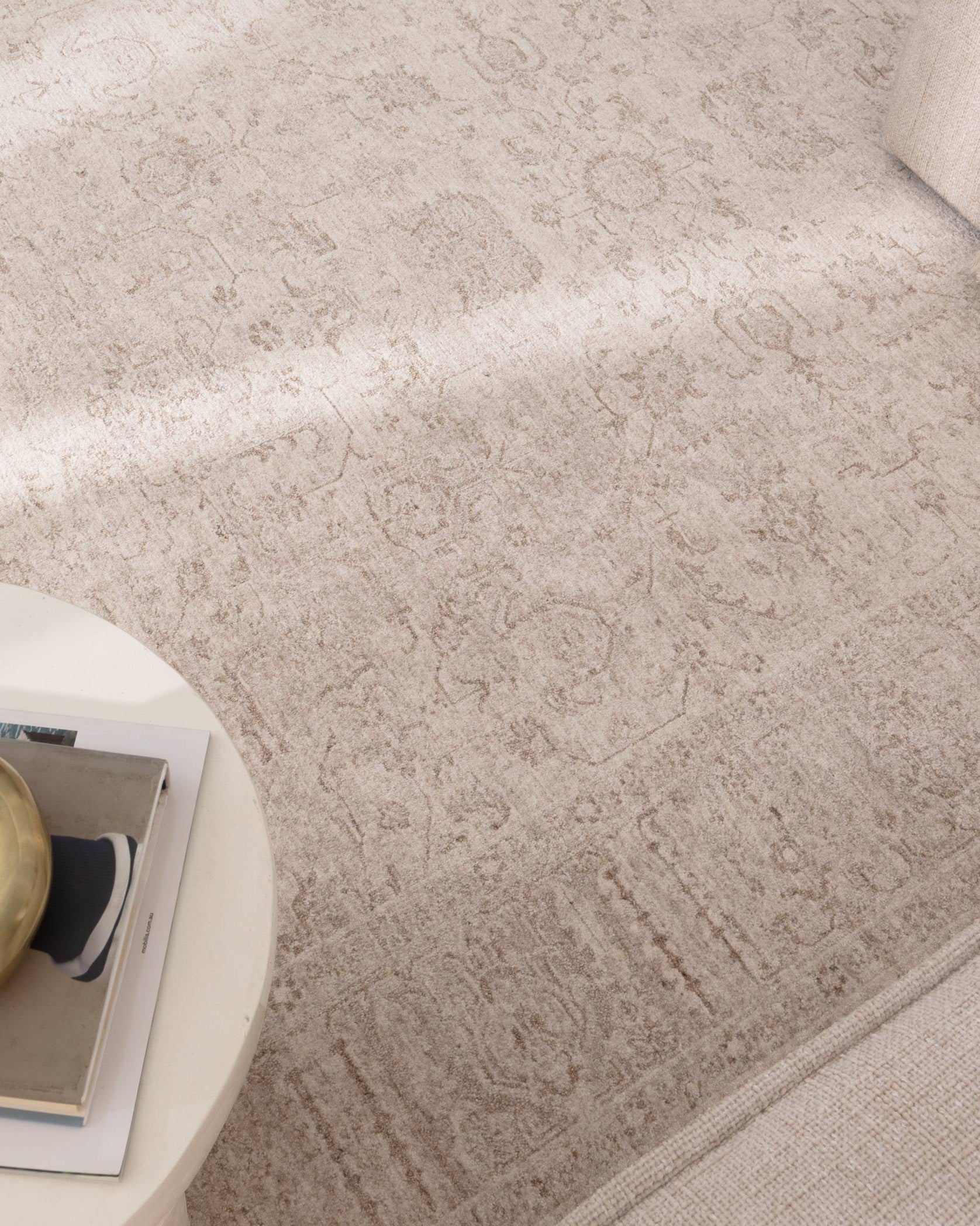 Heritage Distressed Border Beige Rug - H106 - Beige area rug rug from Vogue Rugs Australia
