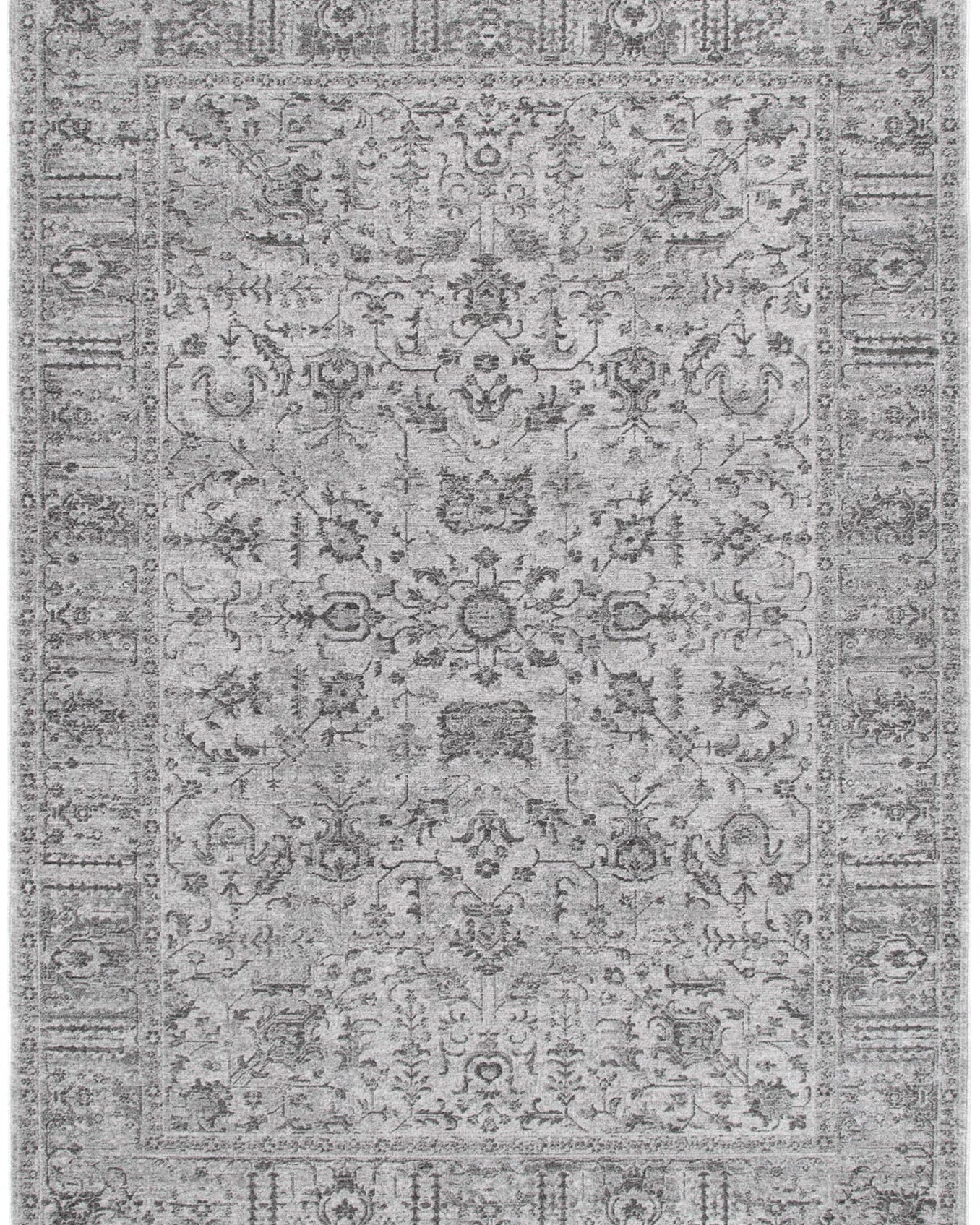 Heritage Distressed Border Grey Rug - H108 - Grey area rug rug from Vogue Rugs Australia