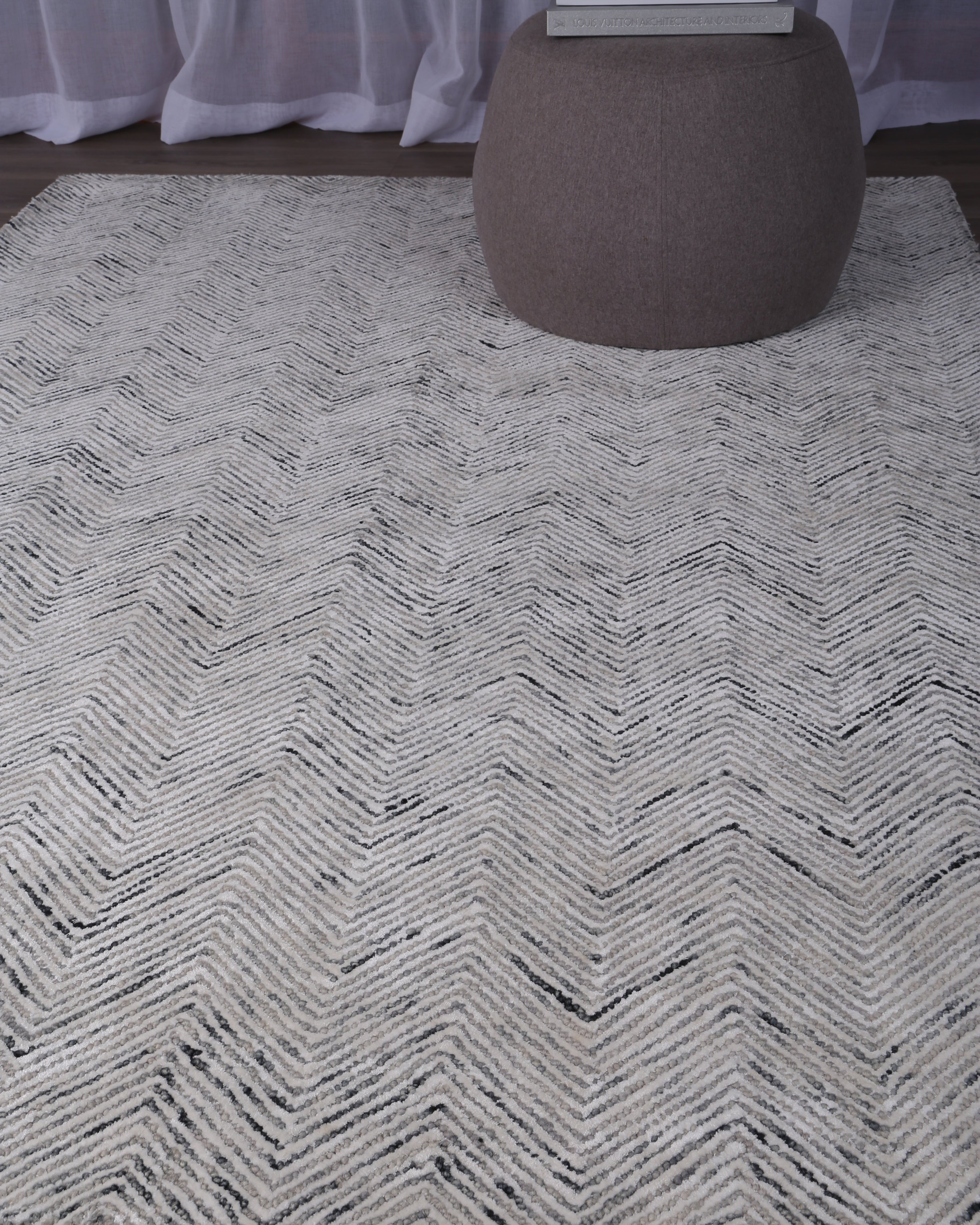 Astrid Herringbone Grey Rug ASTRID02 - Grey astrid rug from Vogue Rugs Australia