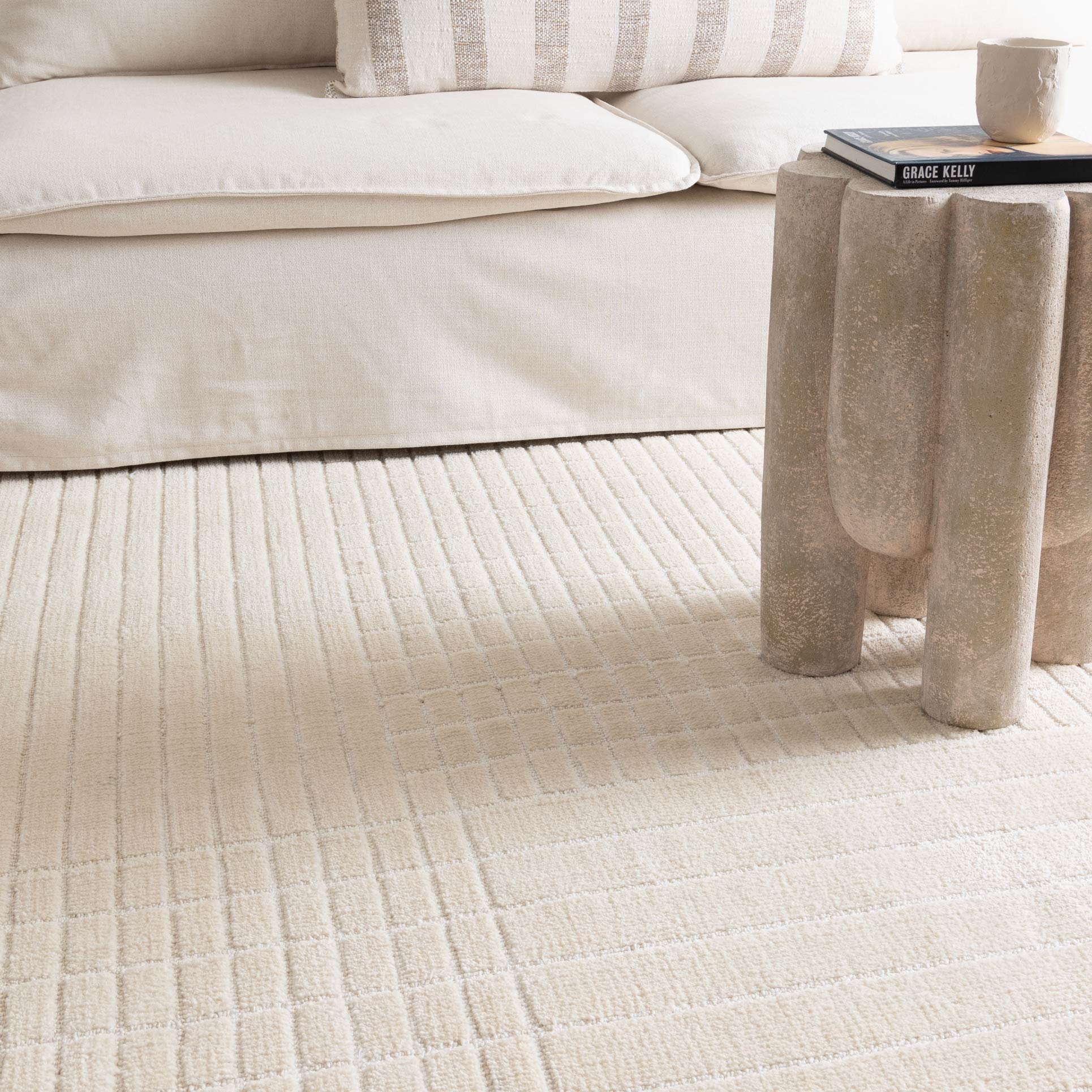 Canyon Ivory Carved Rug - CANYON05 - Ivory area rug rug from Vogue Rugs Australia