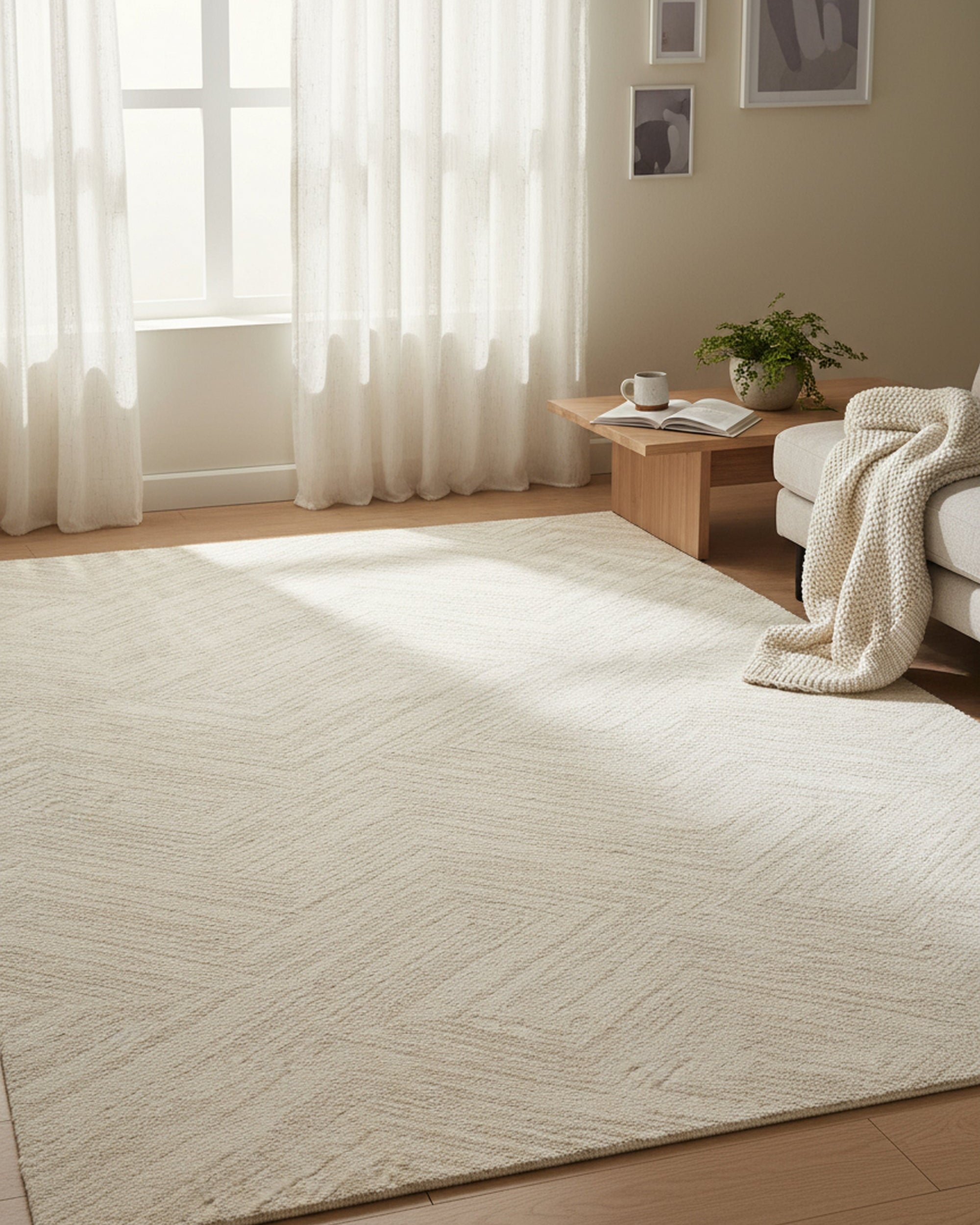 Lido Natural Rug 50811-65 - Cream modern rug from Vogue Rugs Australia