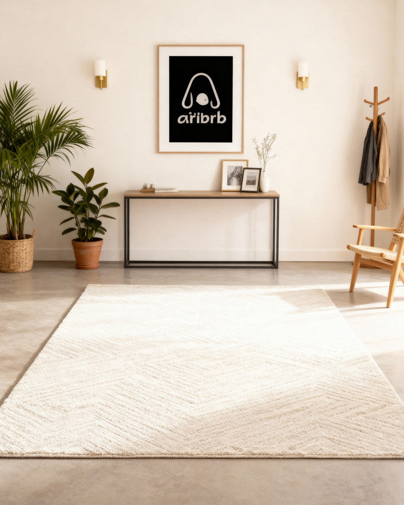 Lido Natural Rug 50811-65 - Cream modern rug from Vogue Rugs Australia