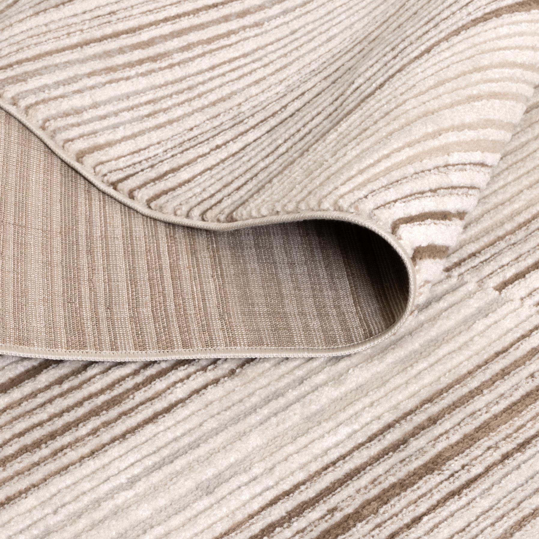 Sierra Lines Beige Brown Rug.