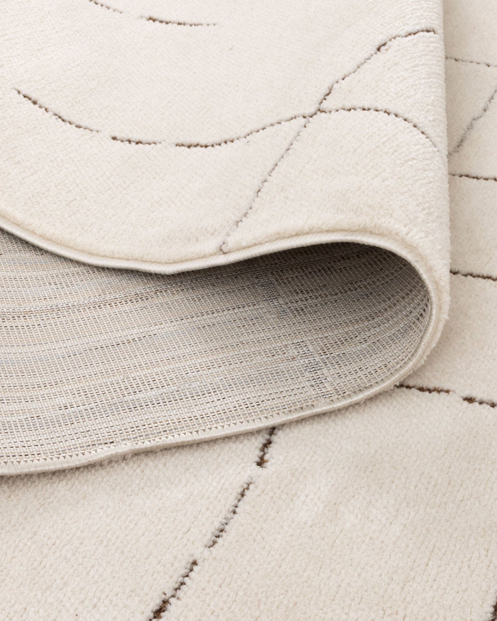 Mila Abstract Lines Brown Cream Rug - MIL10: New Arrival - Brown modern abstract rug from Vogue Rugs Australia