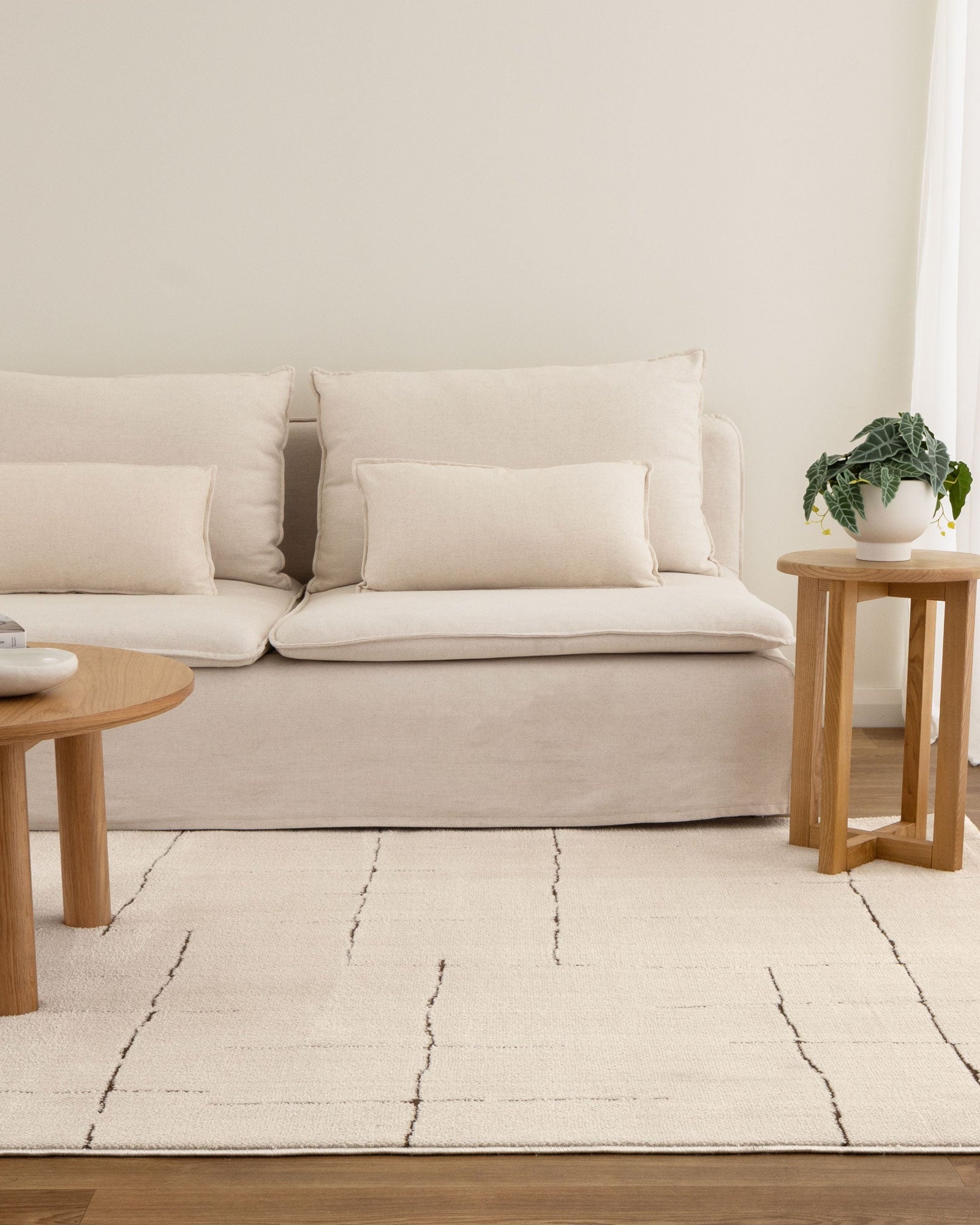 Mila Abstract Lines Brown Cream Rug - MIL10: New Arrival - Brown modern abstract rug from Vogue Rugs Australia