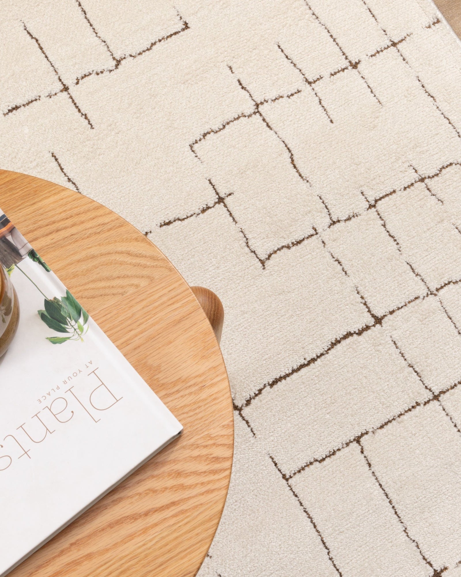 Mila Abstract Lines Brown Cream Rug - MIL10: New Arrival - Brown modern abstract rug from Vogue Rugs Australia