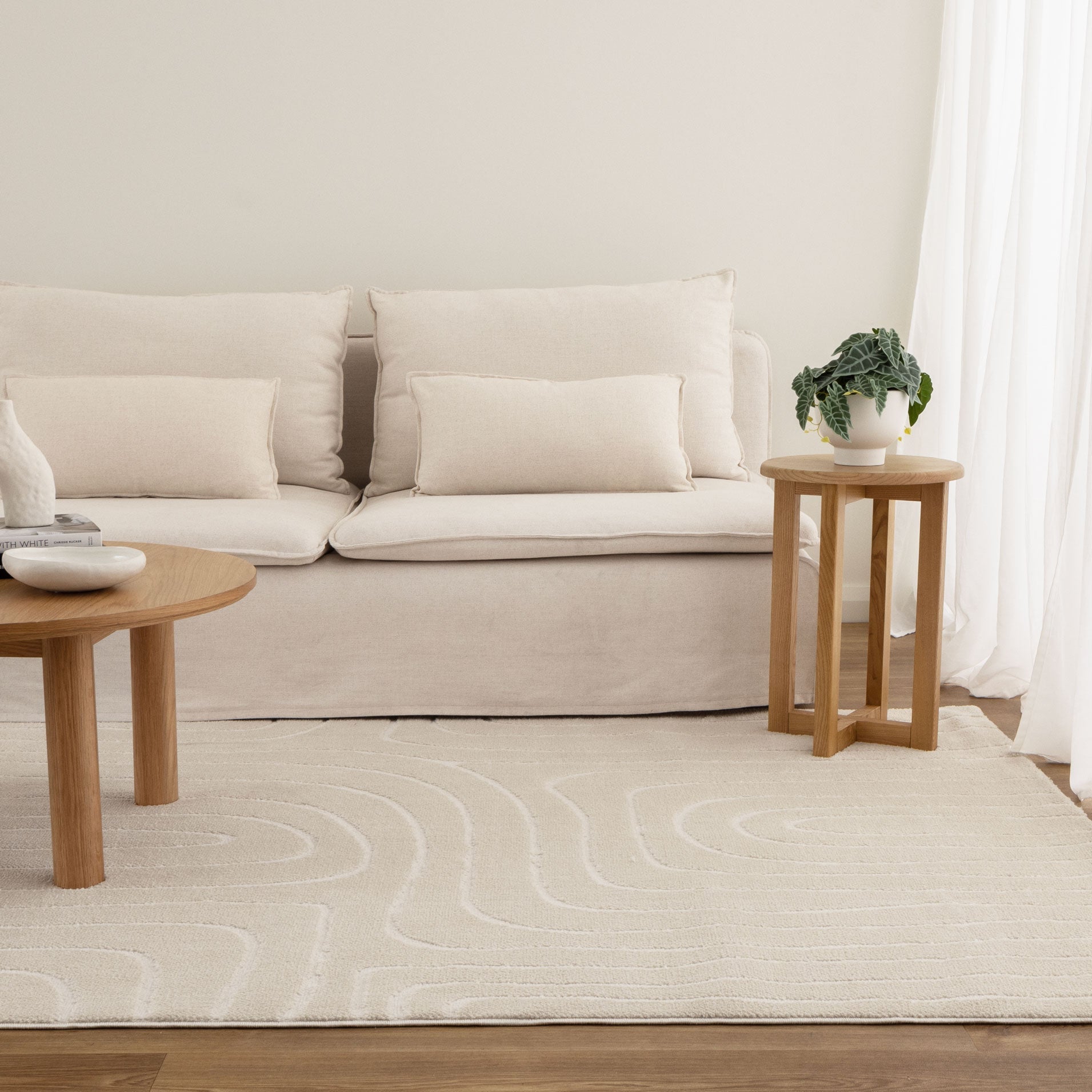 Mila Arch Lines Cream Rug - MIL7: New Arrival.