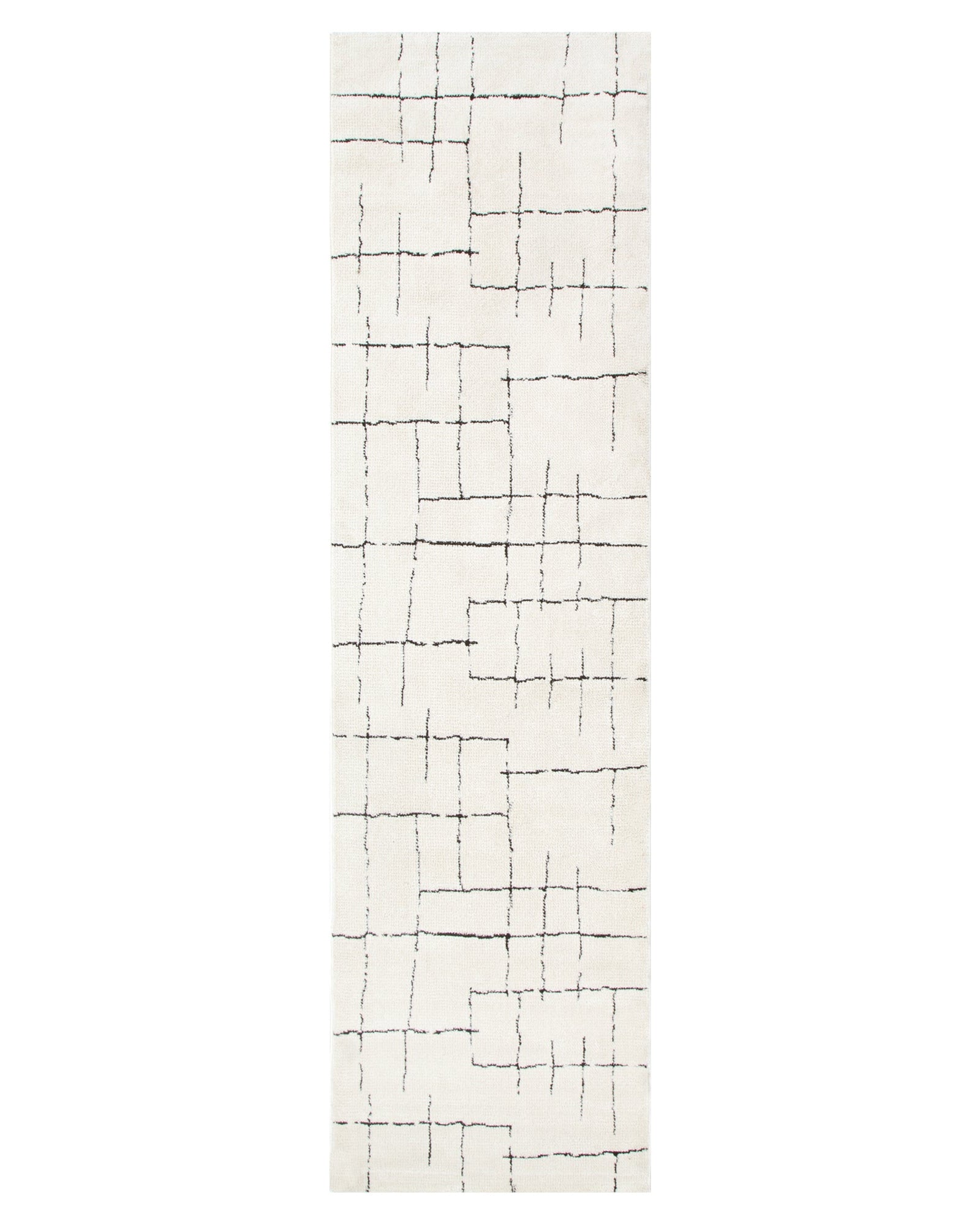 Mila Abstract Lines Black Cream Rug - MIL9: New Arrival - Black modern abstract rug from Vogue Rugs Australia