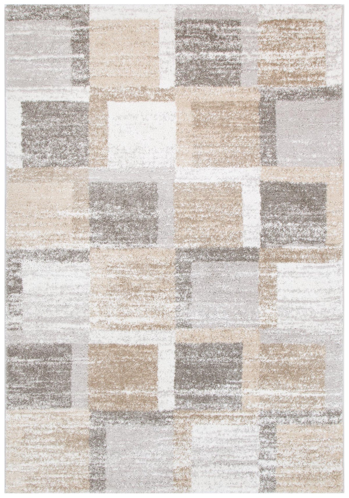 Nola Squares Neutral Rug - N001 - area rug rug from Vogue Rugs Australia