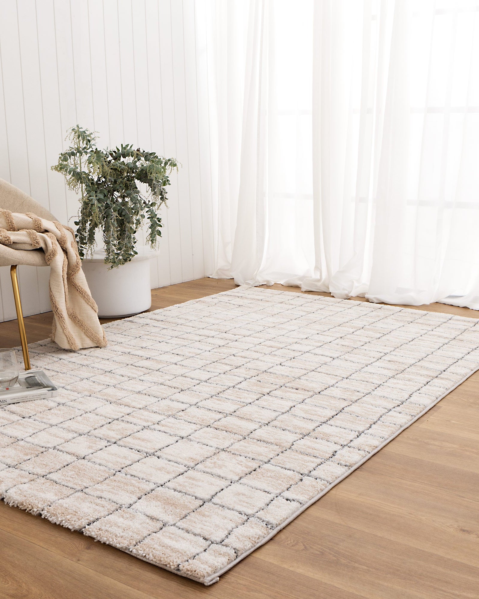 Nola Clean Lines Neutral Rug - N004 - area rug rug from Vogue Rugs Australia