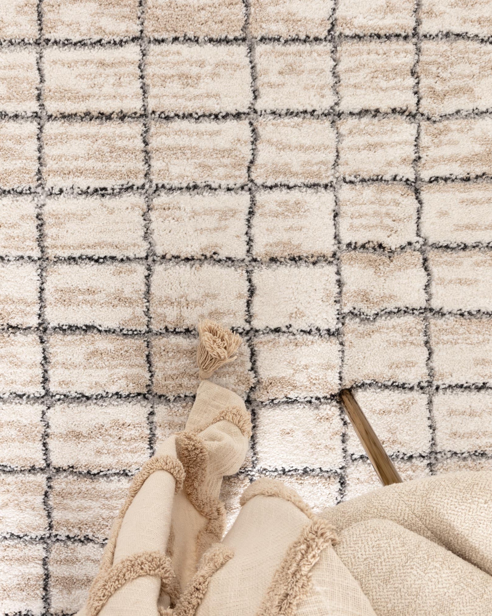 Nola Clean Lines Neutral Rug - N004 - area rug rug from Vogue Rugs Australia