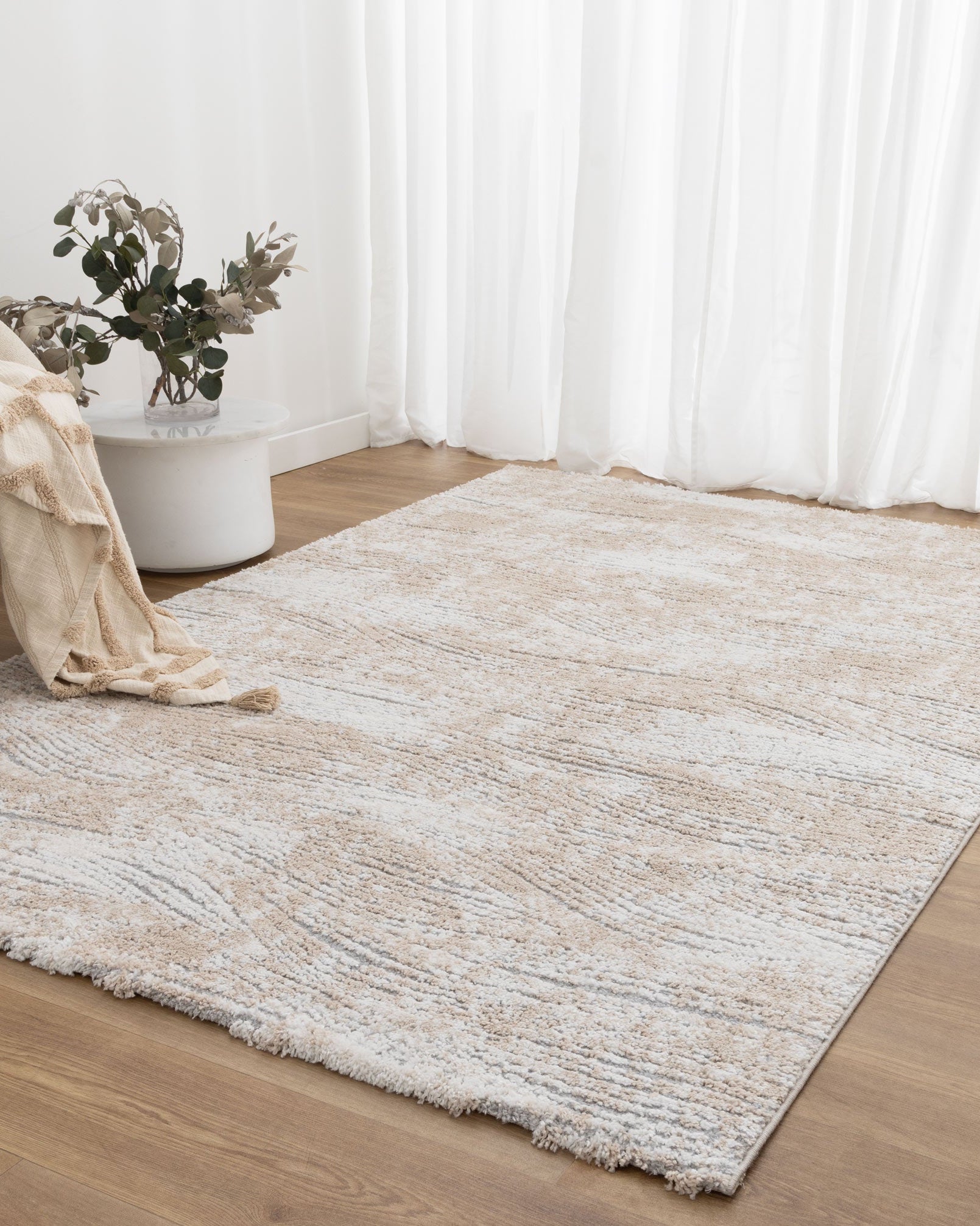 Nola Carved Beige Rug - N005 - Beige area rug rug from Vogue Rugs Australia