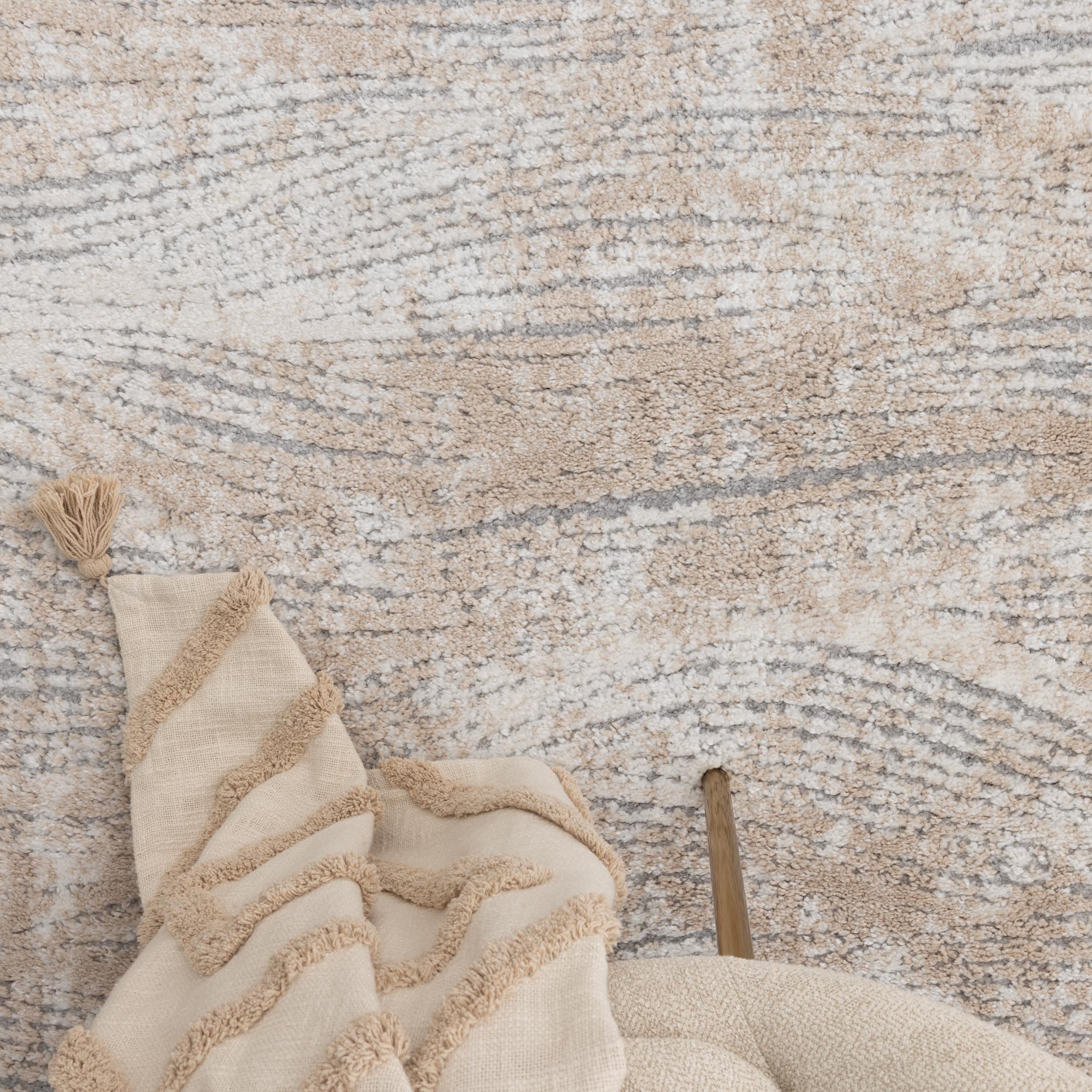 Nola Carved Beige Rug - N005 - Beige area rug rug from Vogue Rugs Australia