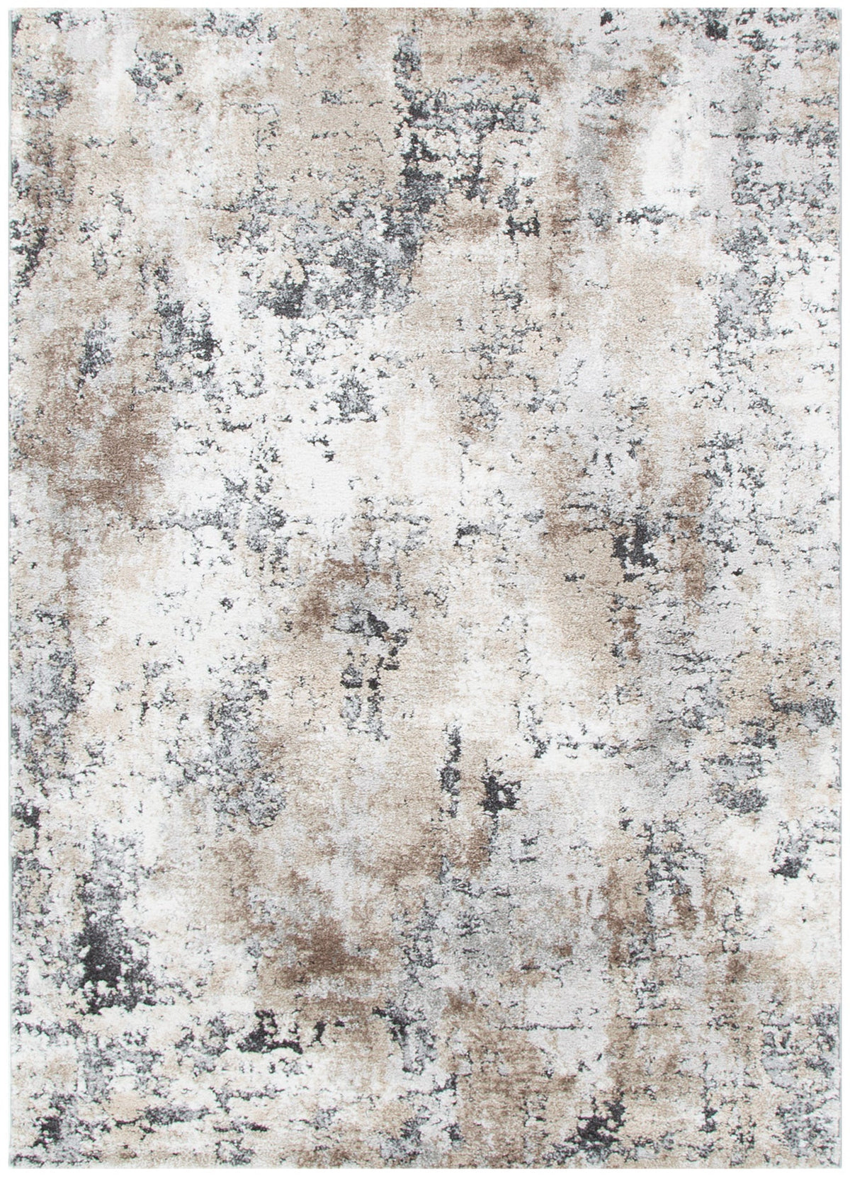 Nola Abstract Grey Beige Rug - N006 - Beige modern abstract rug from Vogue Rugs Australia