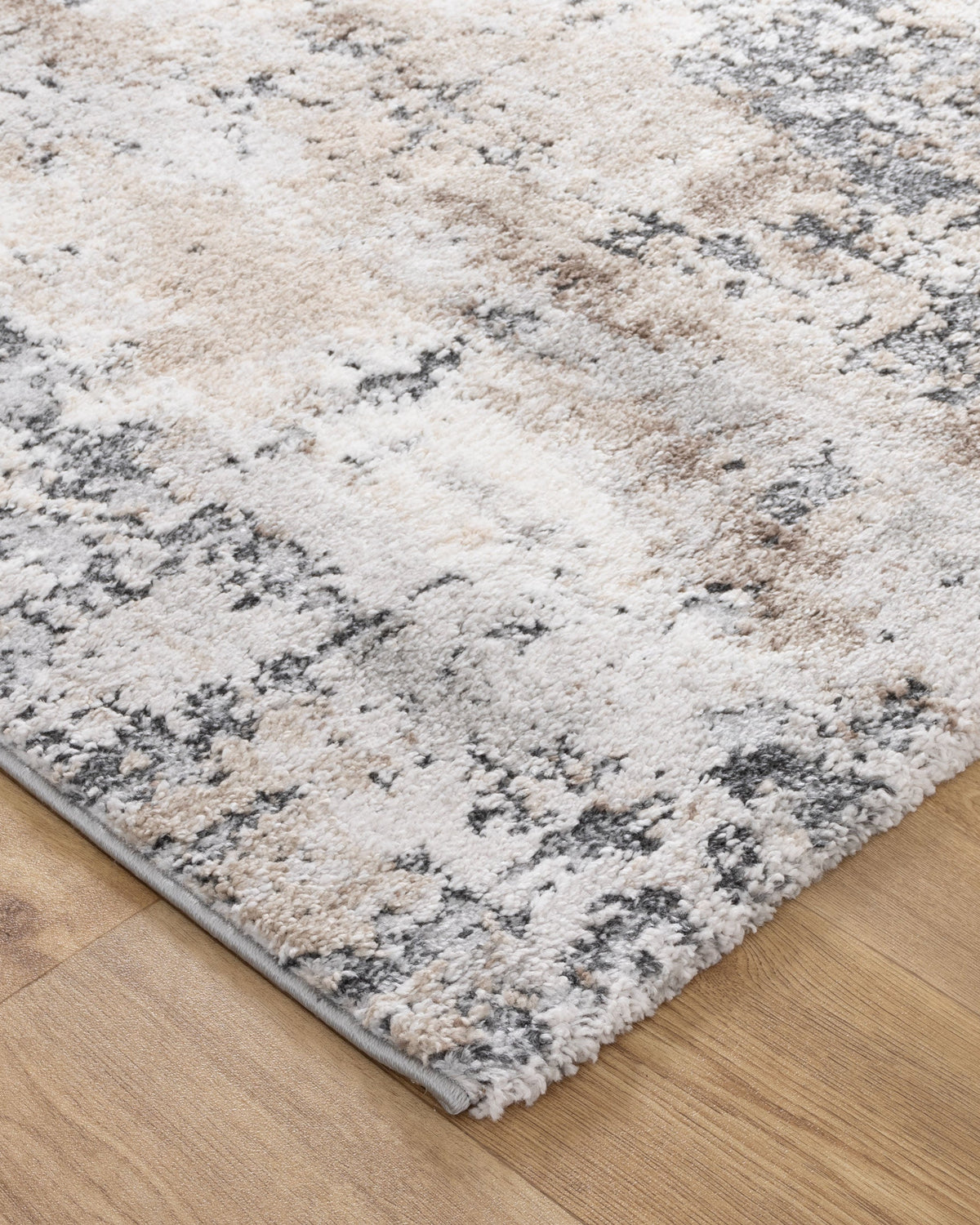 Nola Abstract Grey Beige Rug - N006 - Beige modern abstract rug from Vogue Rugs Australia